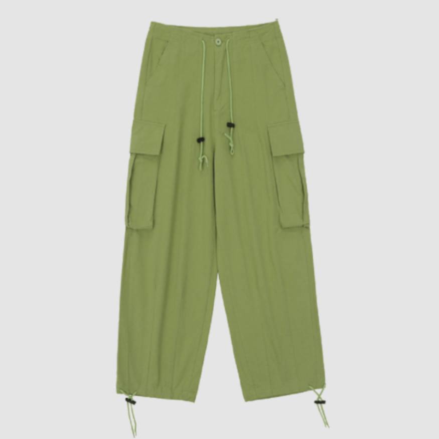 Minimalist Stylish Drawstring Cargo Pants