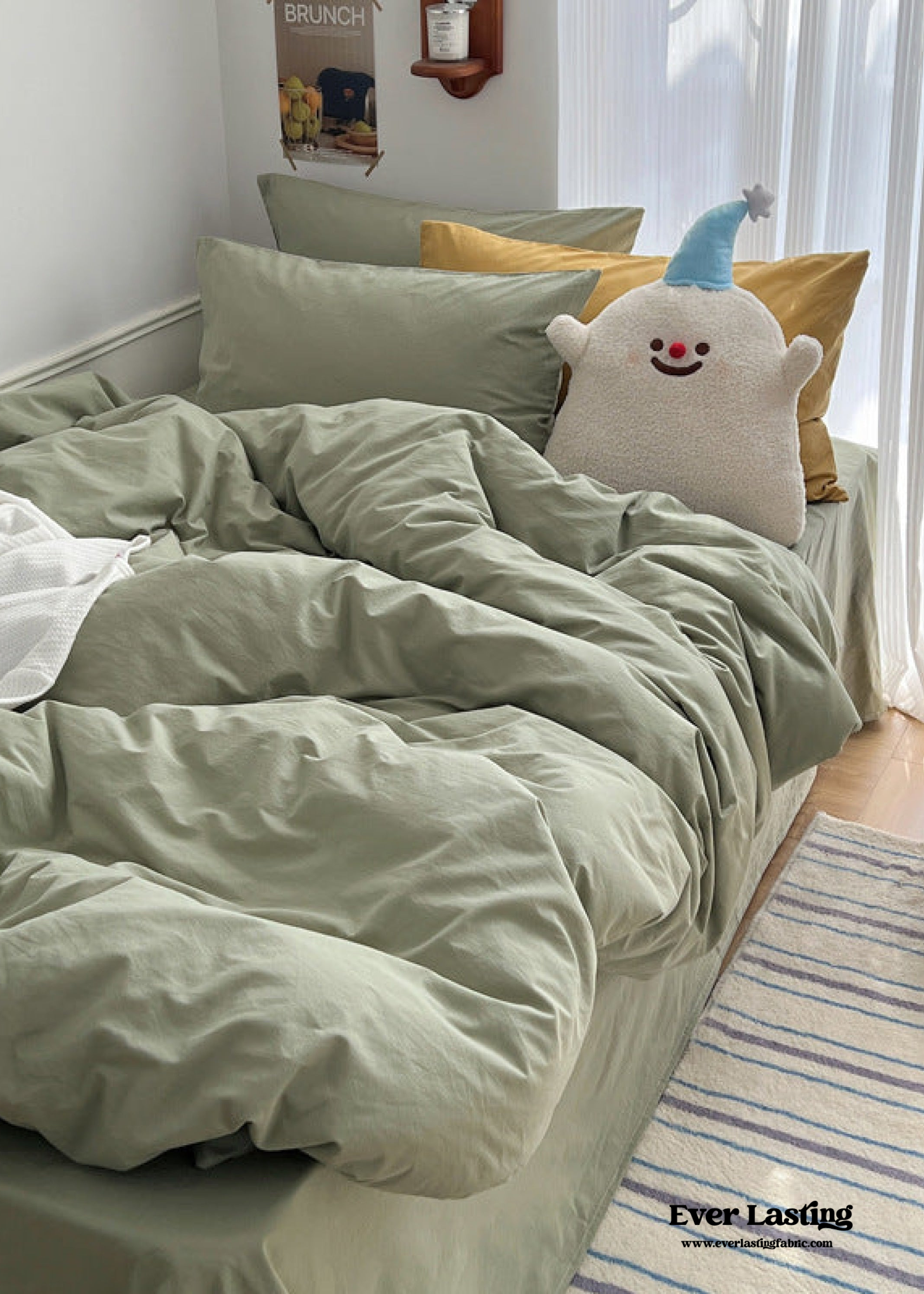 Pastel Bedding Set - Sage Green