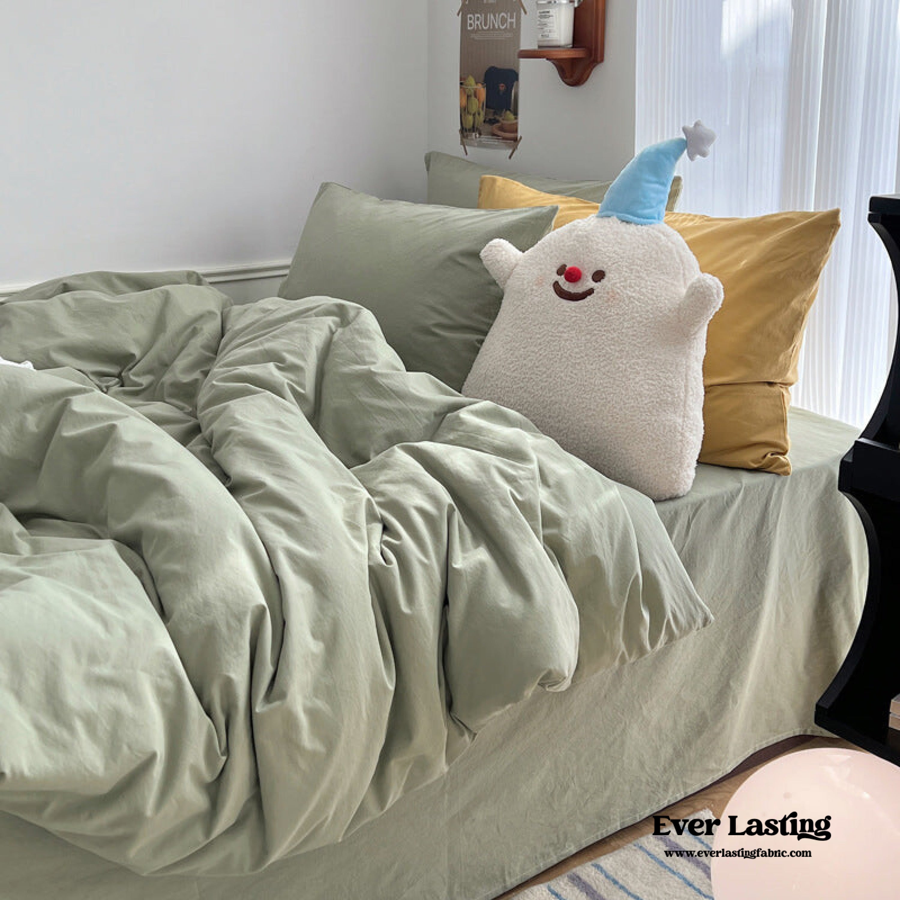 Pastel Bedding Set - Sage Green