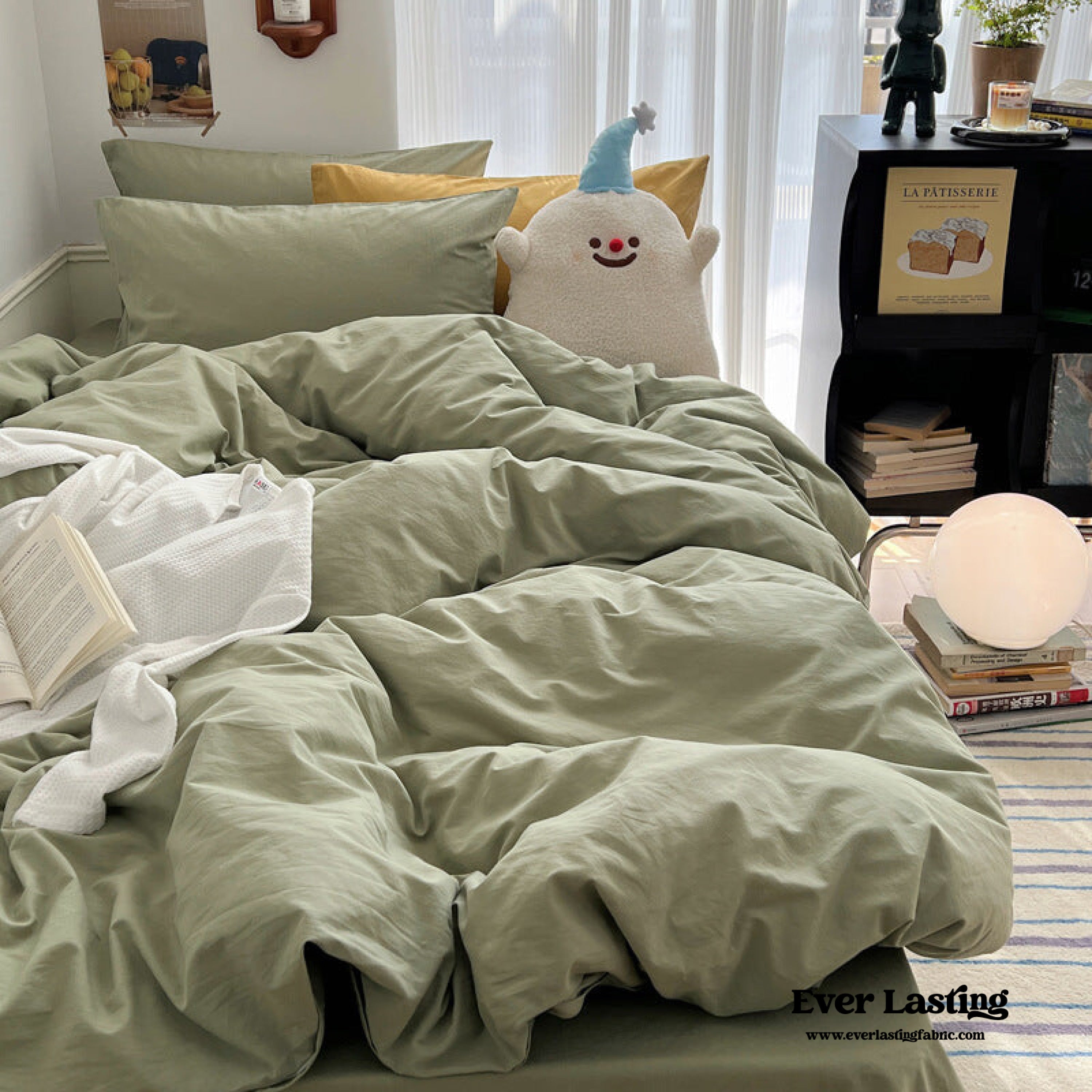 Pastel Bedding Set - Sage Green