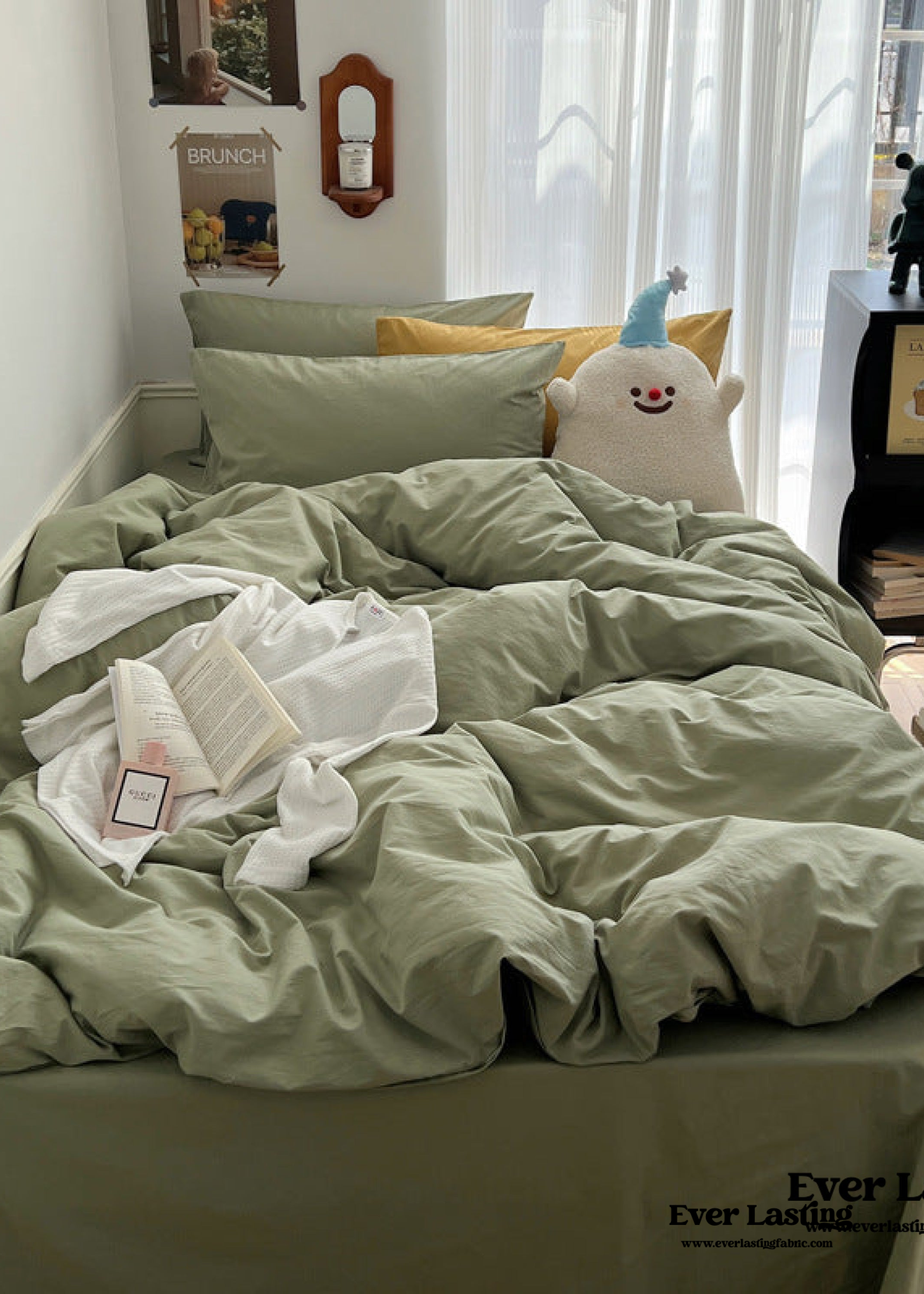 Pastel Bedding Set - Sage Green