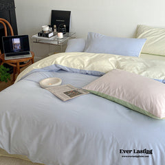 Pastel Duo Bedding Set - Blue + Yellow (Final Sale)