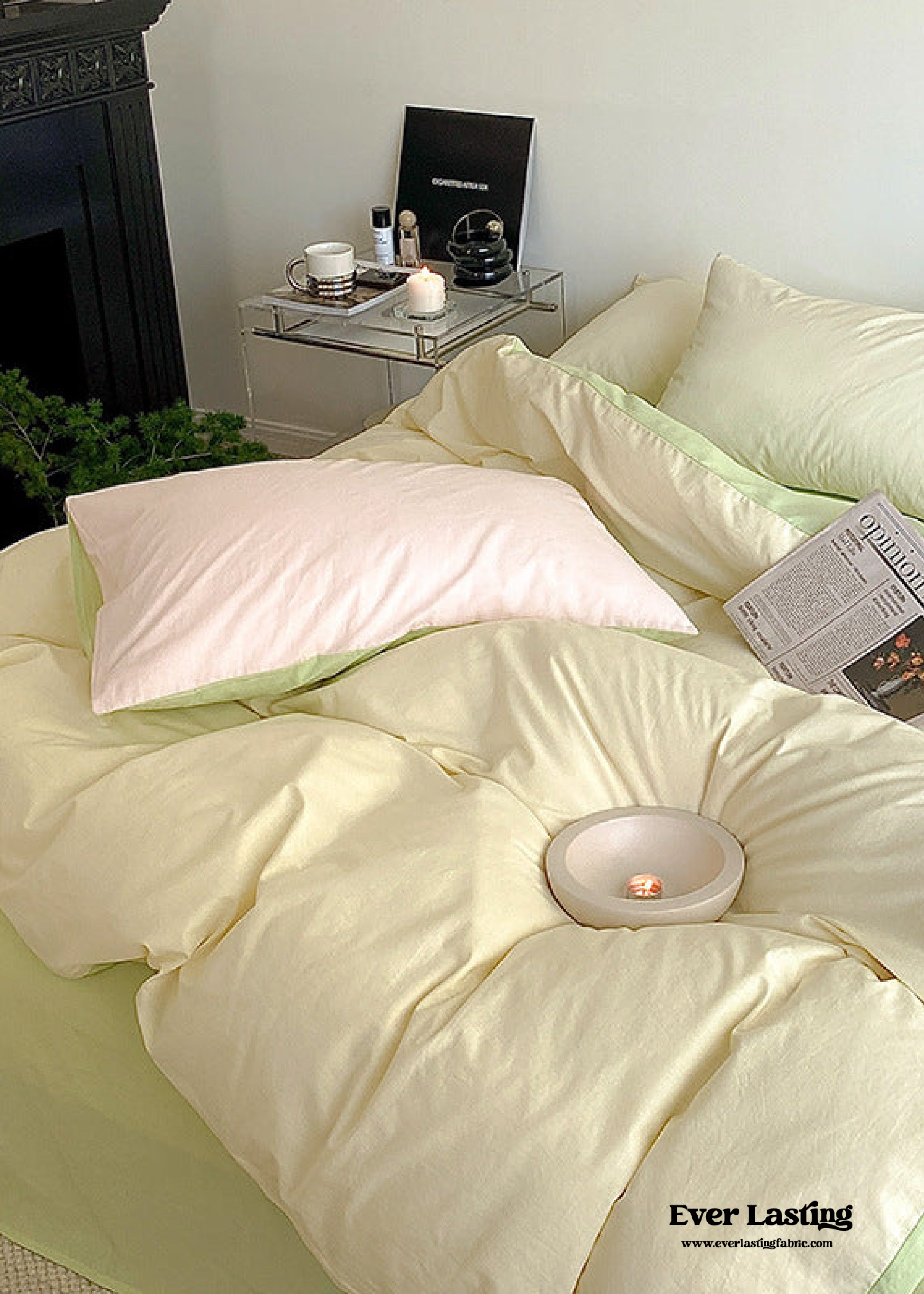 Pastel Duo Bedding Set - Pink + Purple