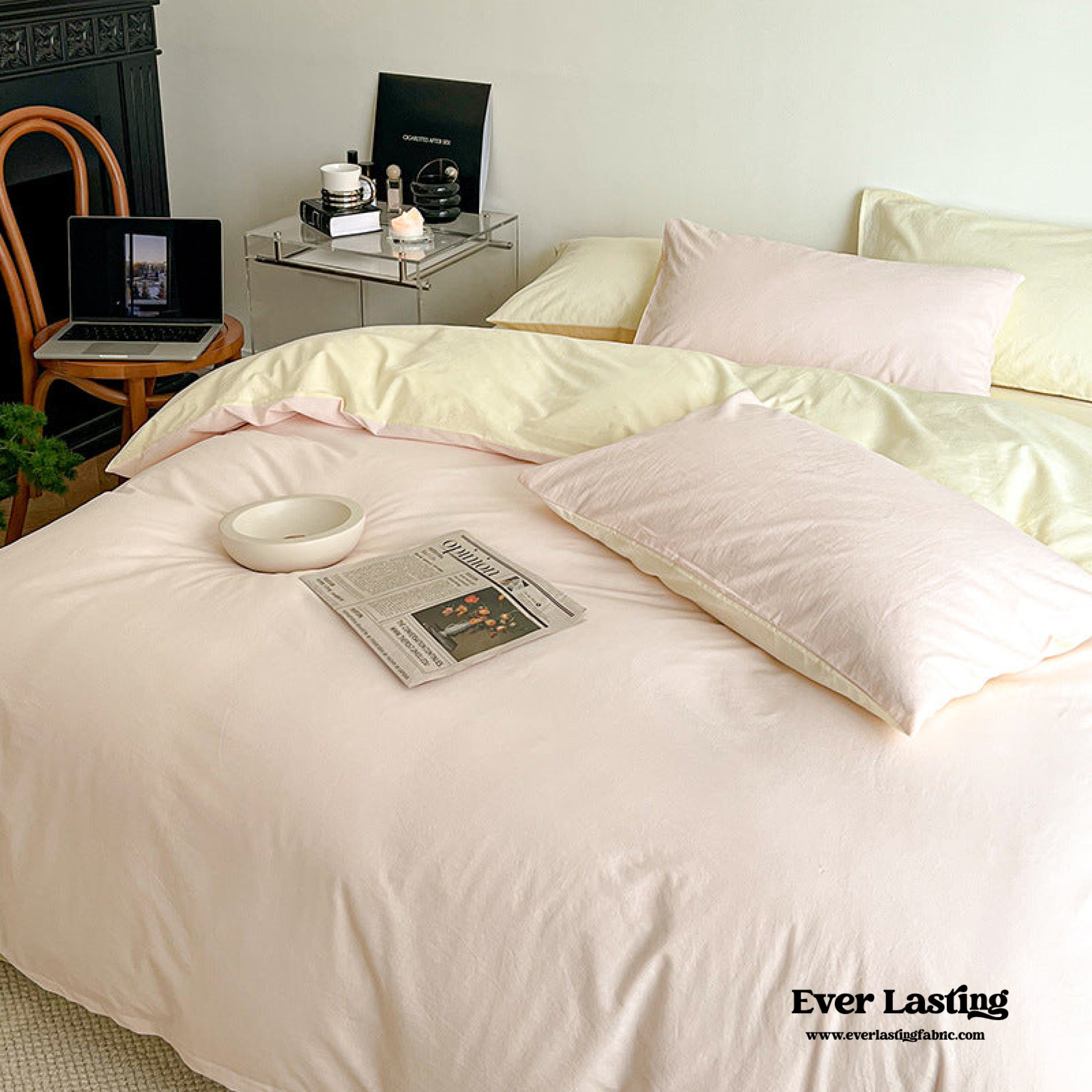 Pastel Duo Bedding Set - Pink + Purple