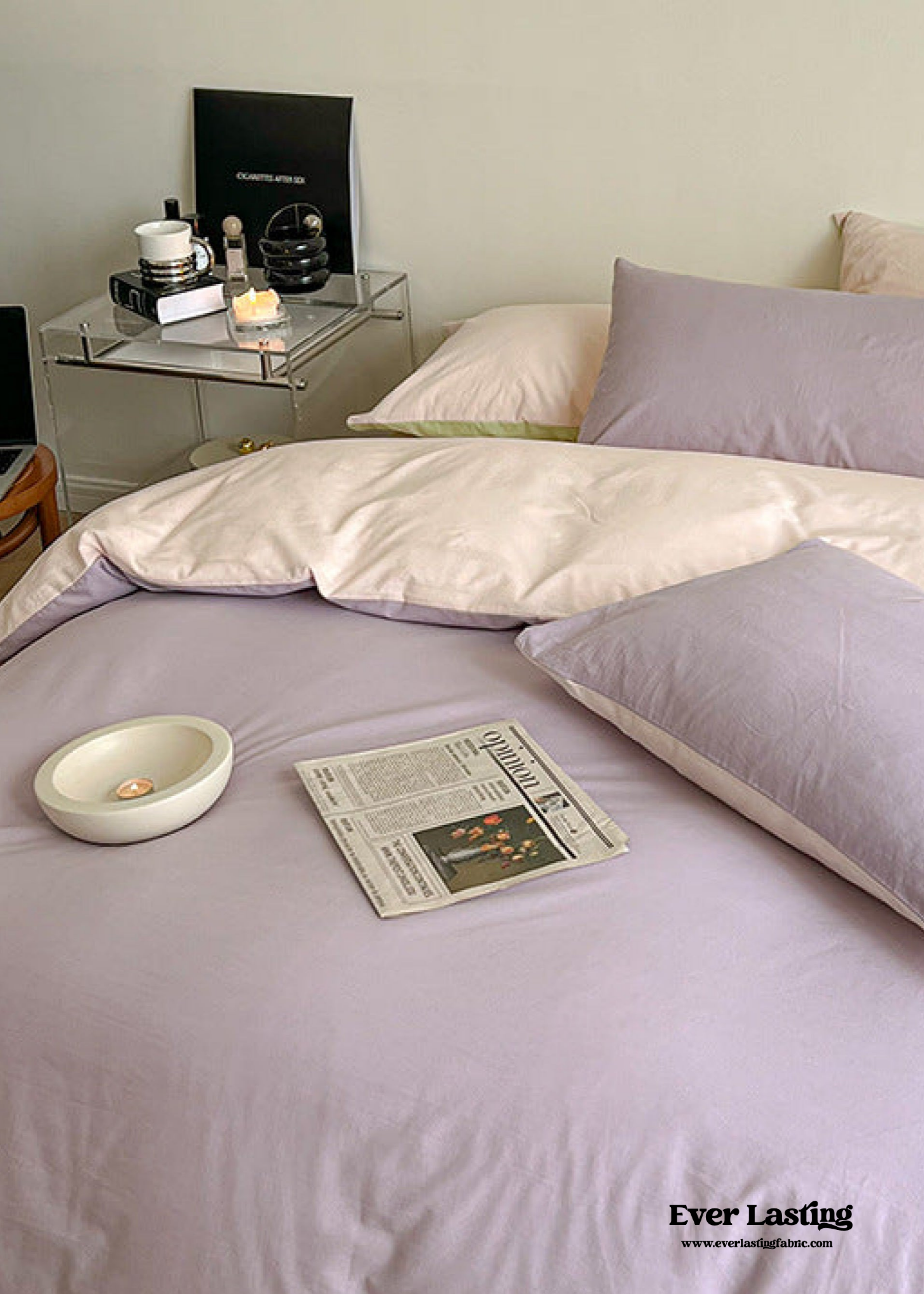 Pastel Duo Bedding Set - Pink + Purple