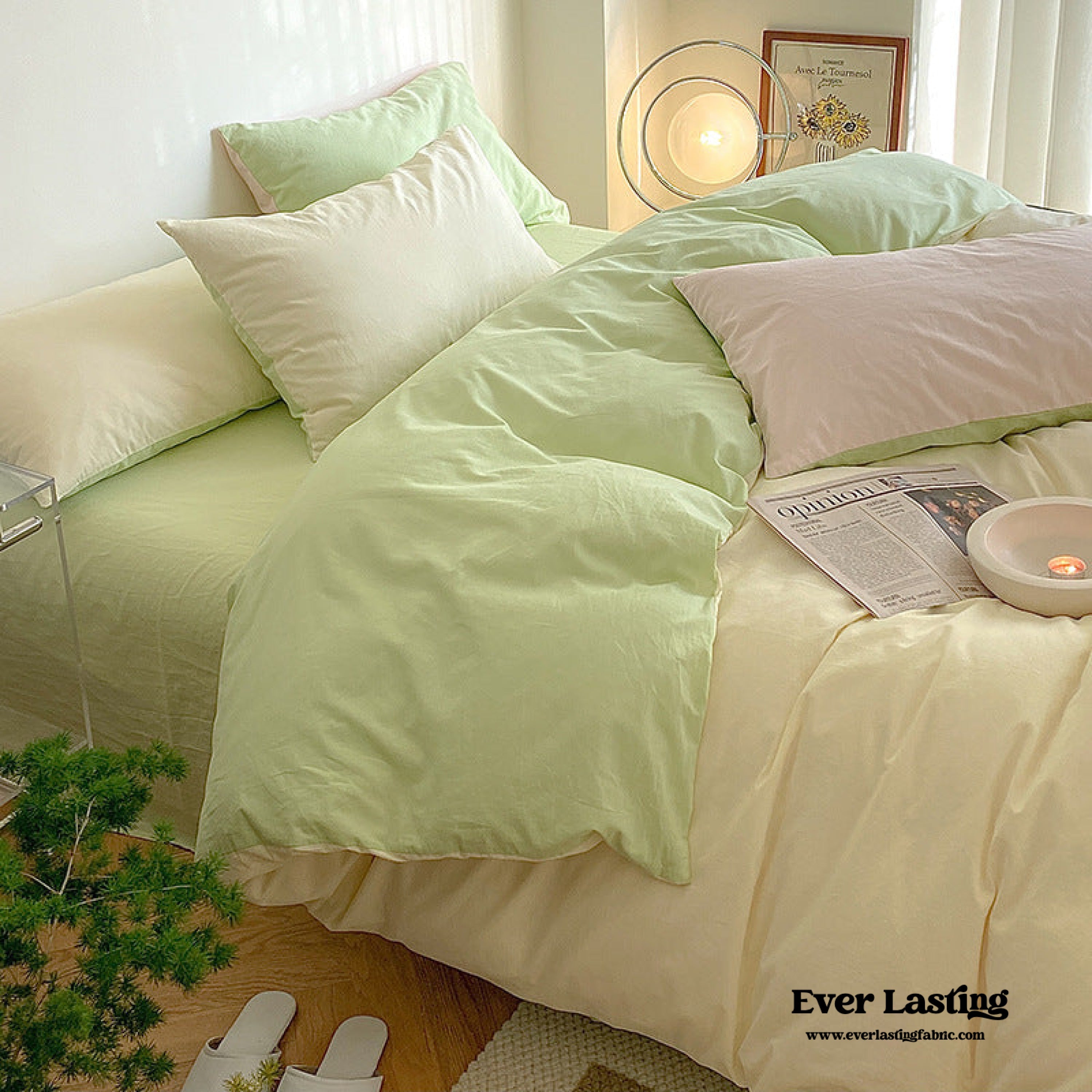 Pastel Duo Bedding Set - Pink + Purple