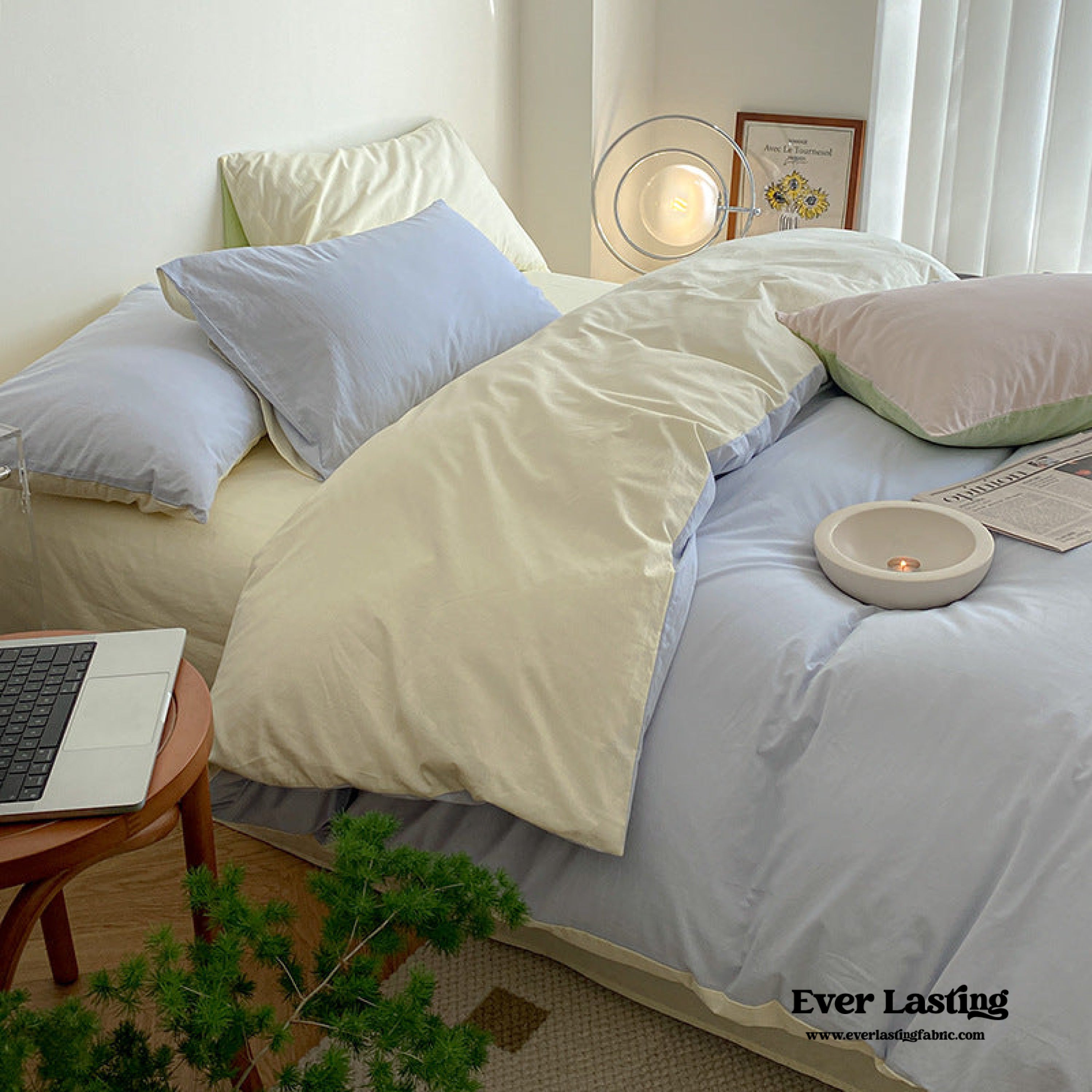 Pastel Duo Bedding Set - Pink + Purple