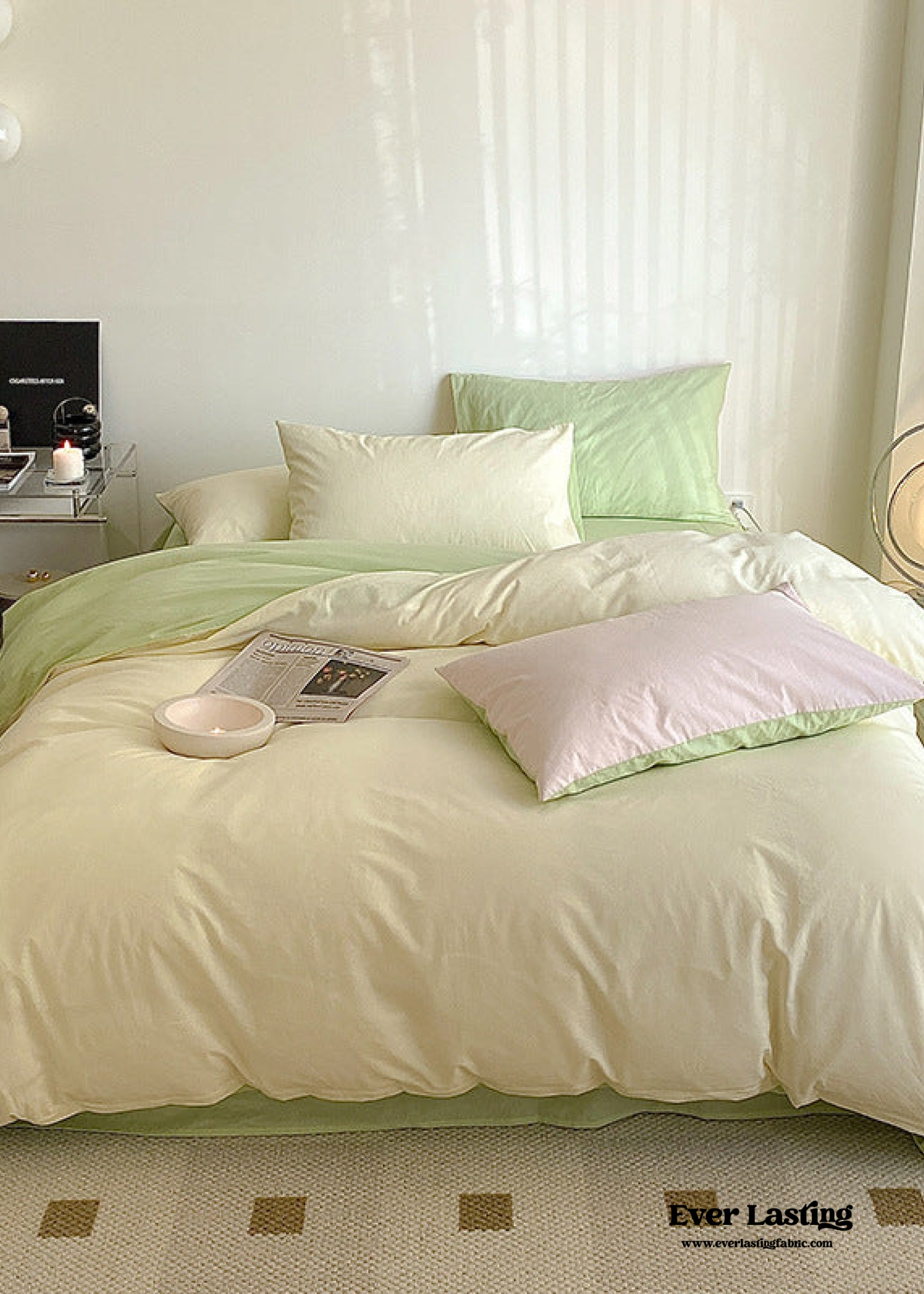 Pastel Duo Bedding Set - Pink + Purple