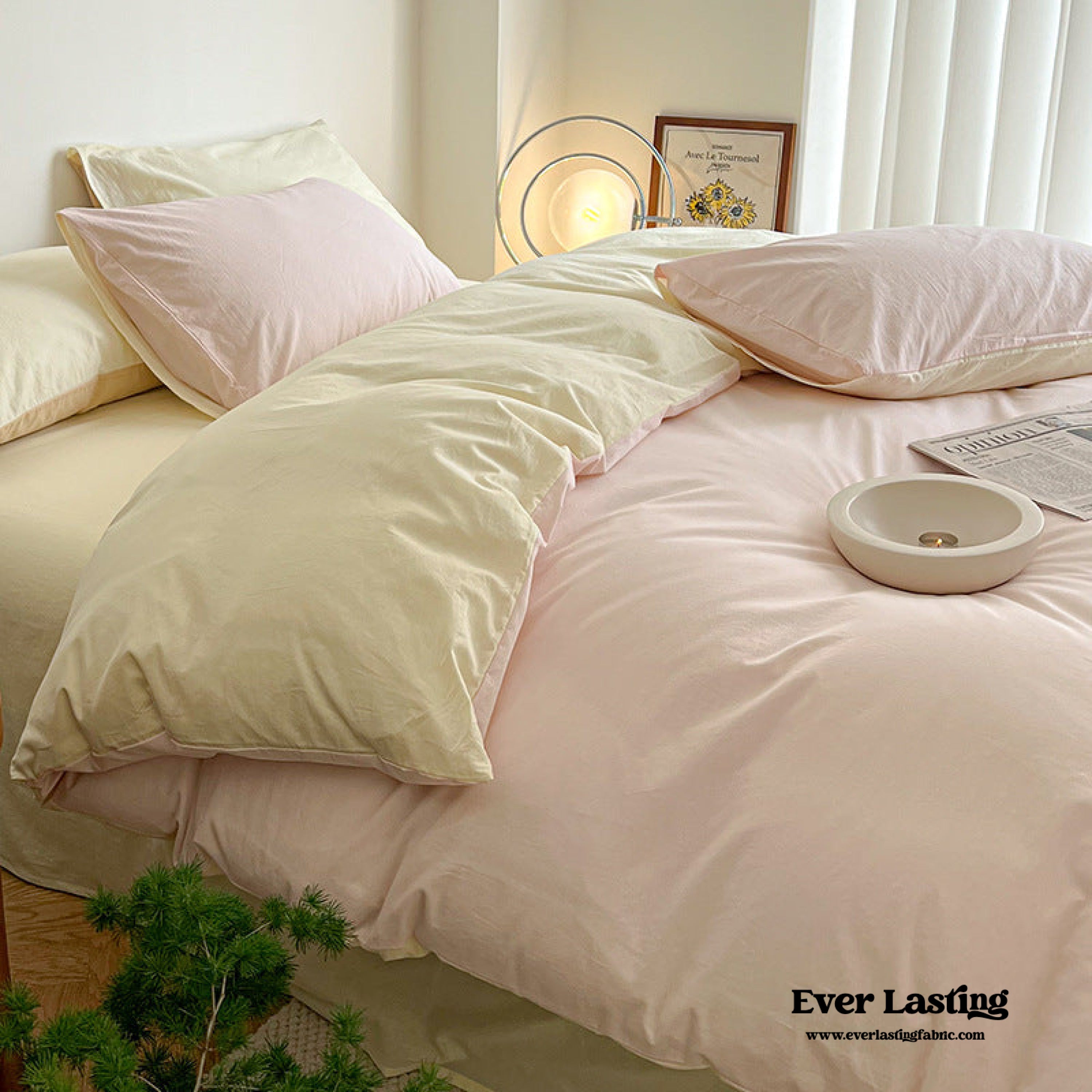 Pastel Duo Bedding Set - Pink + Purple