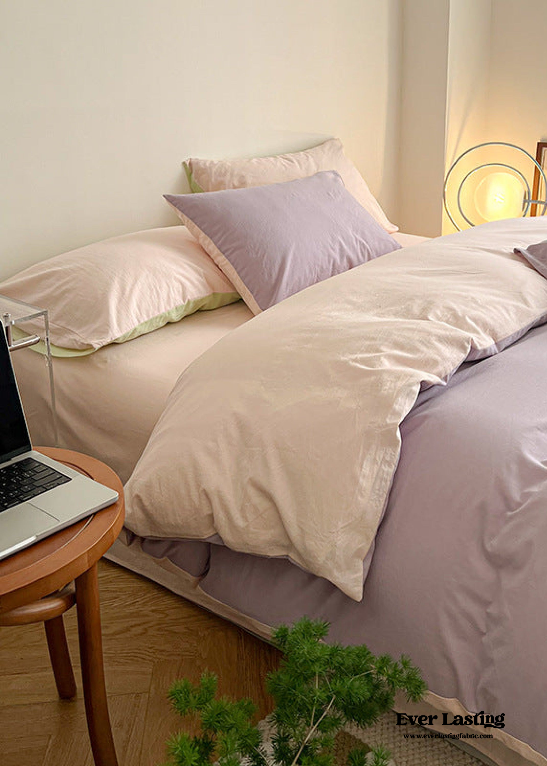 Pastel Duo Bedding Set - Pink + Purple