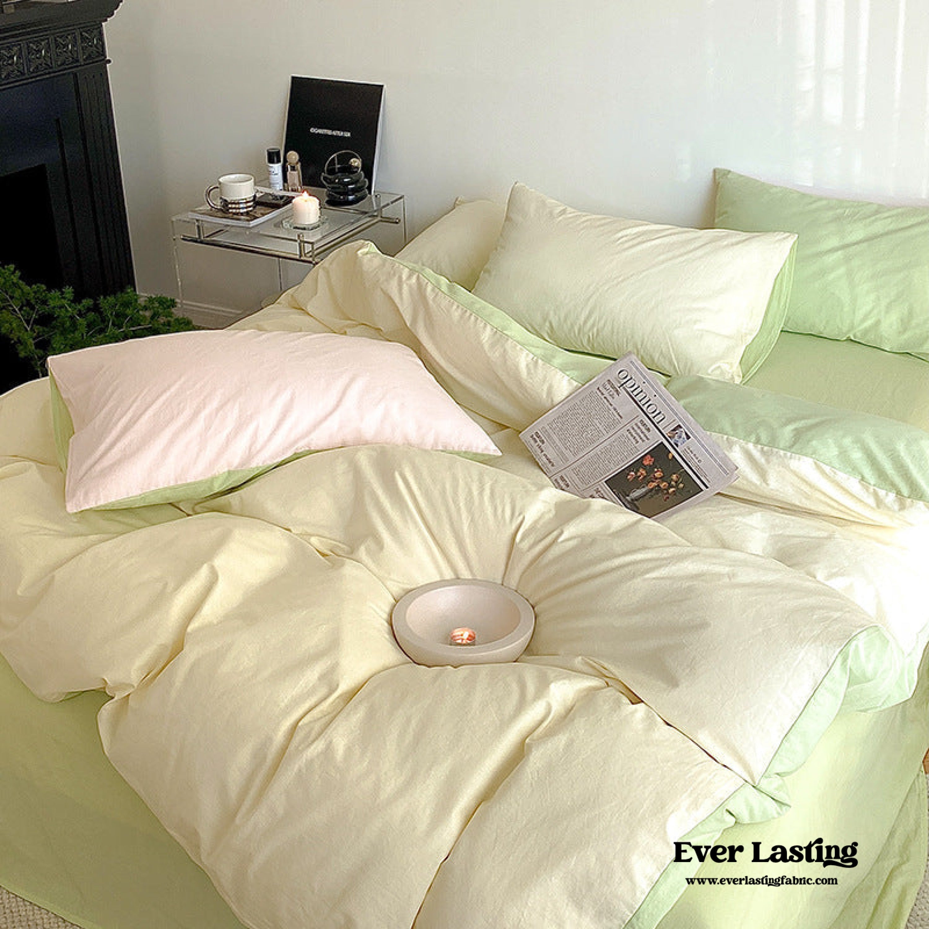 Pastel Duo Bedding Set - Pink + Purple