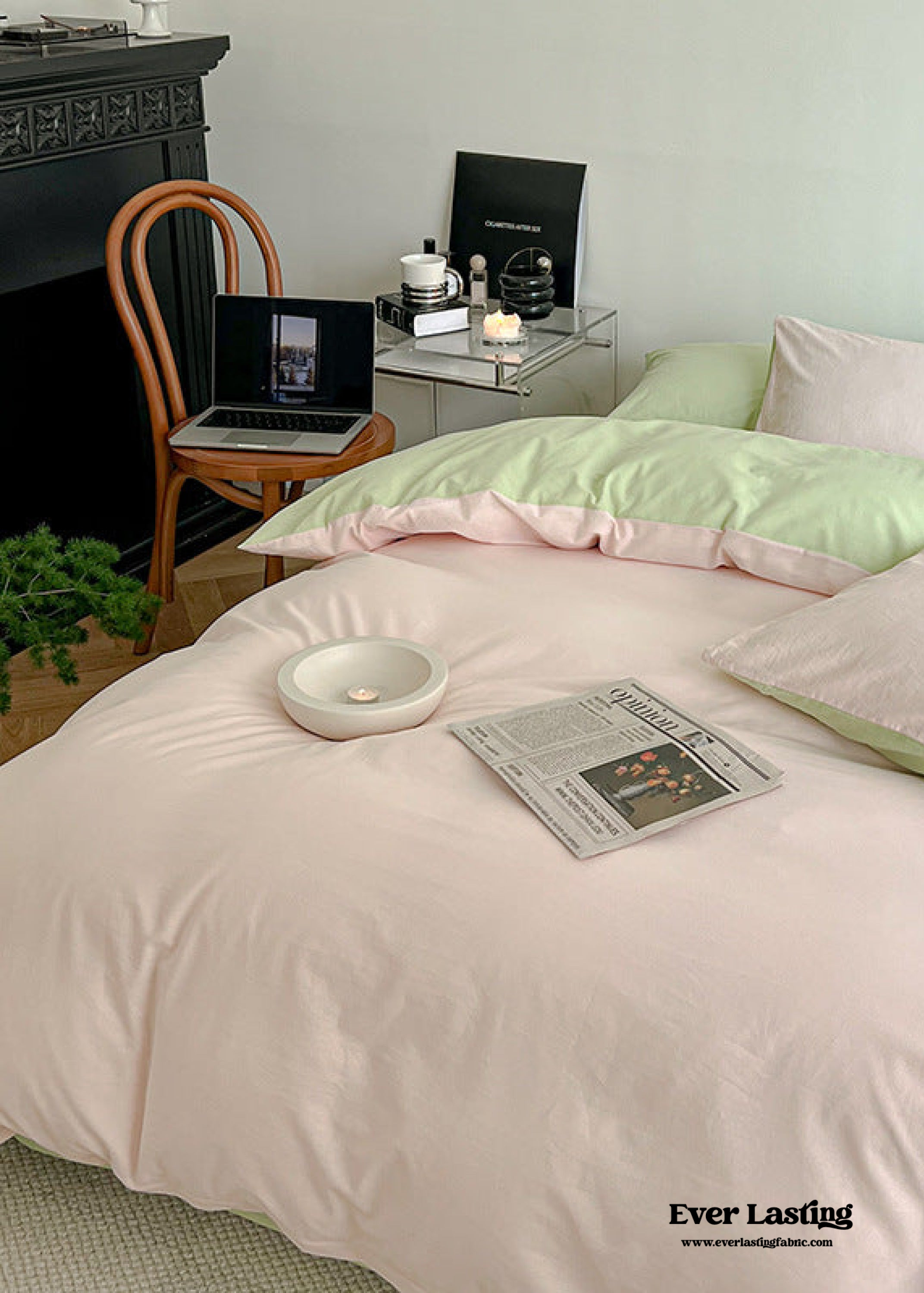 Pastel Duo Bedding Set - Pink + Purple