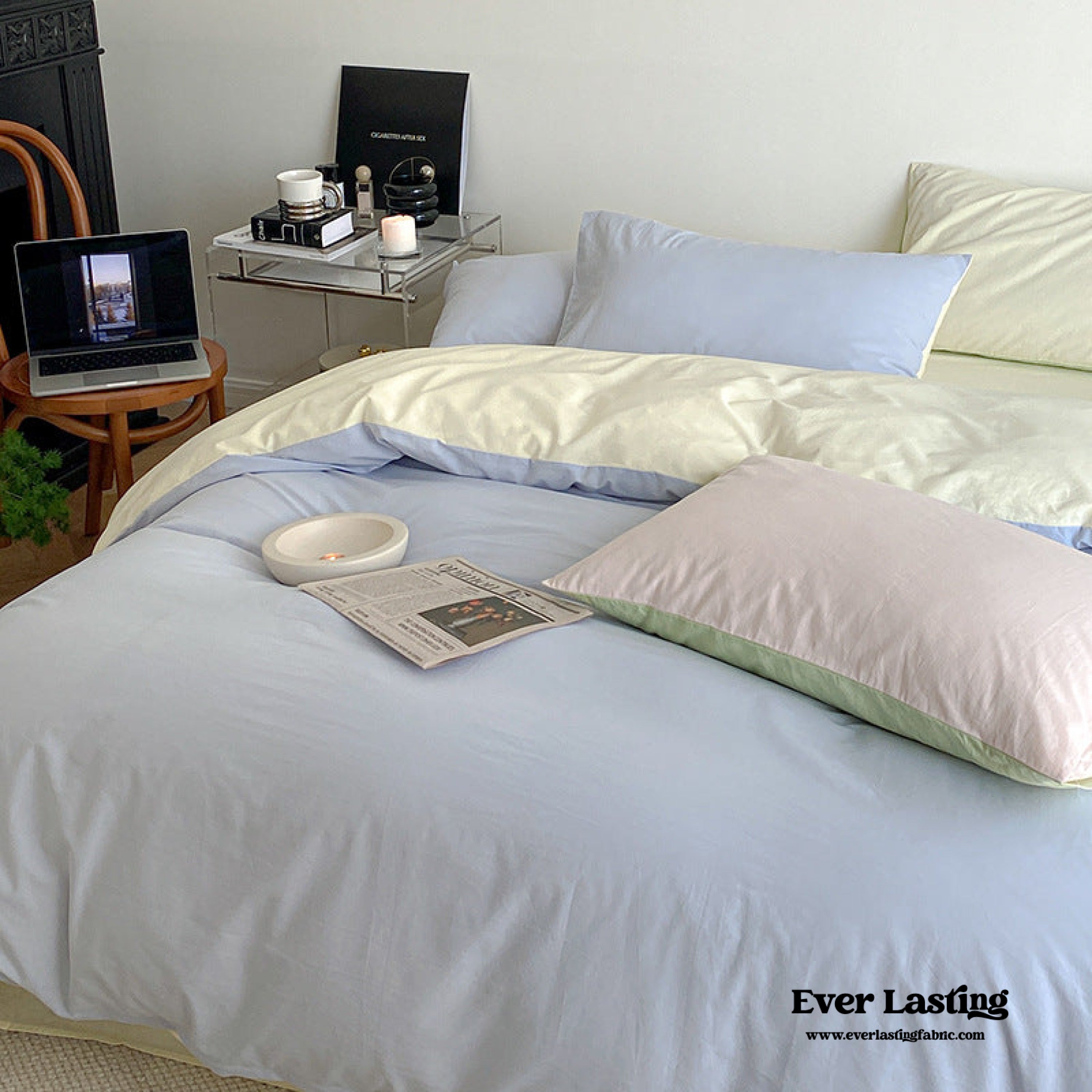 Pastel Duo Bedding Set - Pink + Purple