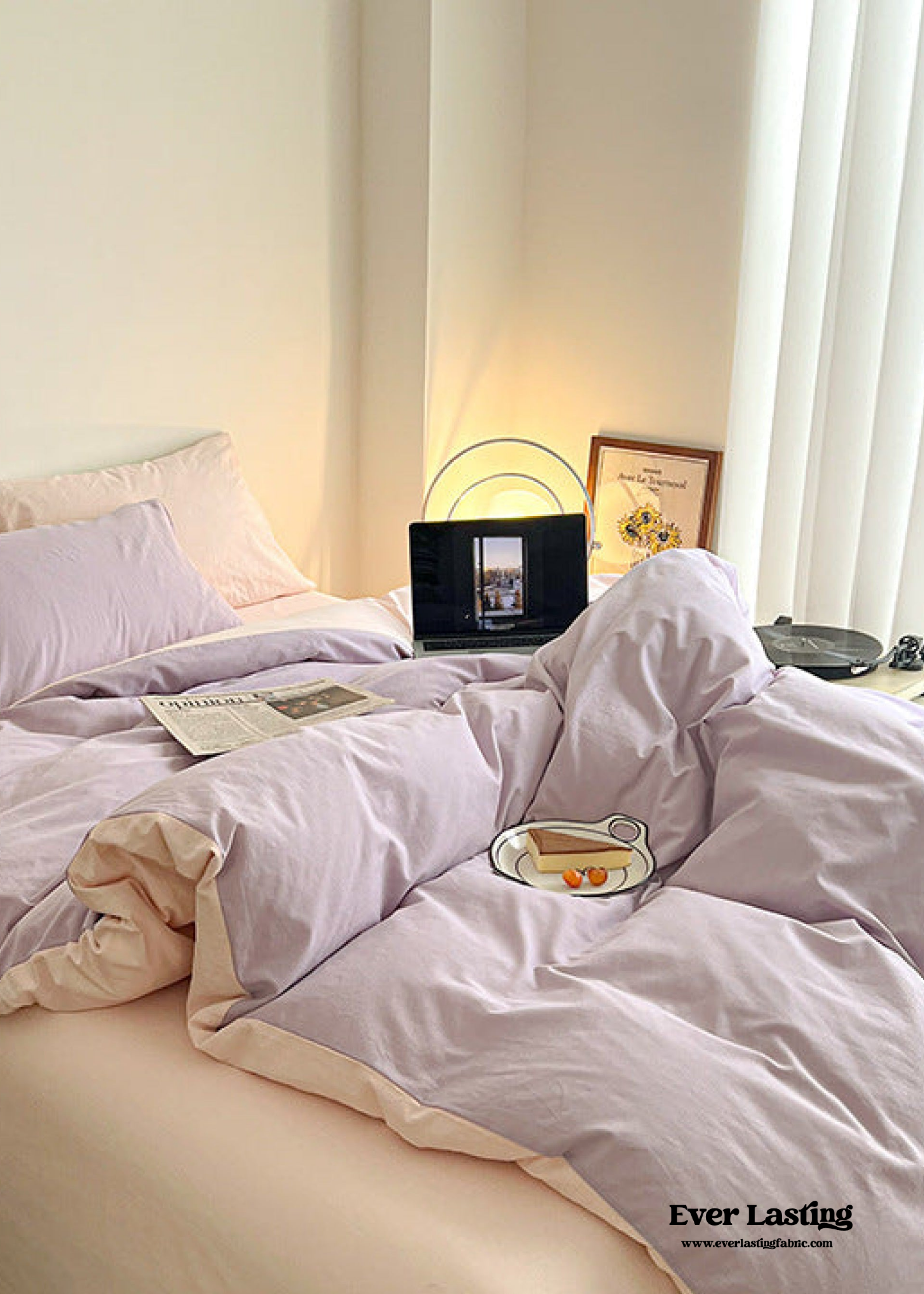 Pastel Duo Bedding Set - Pink + Purple