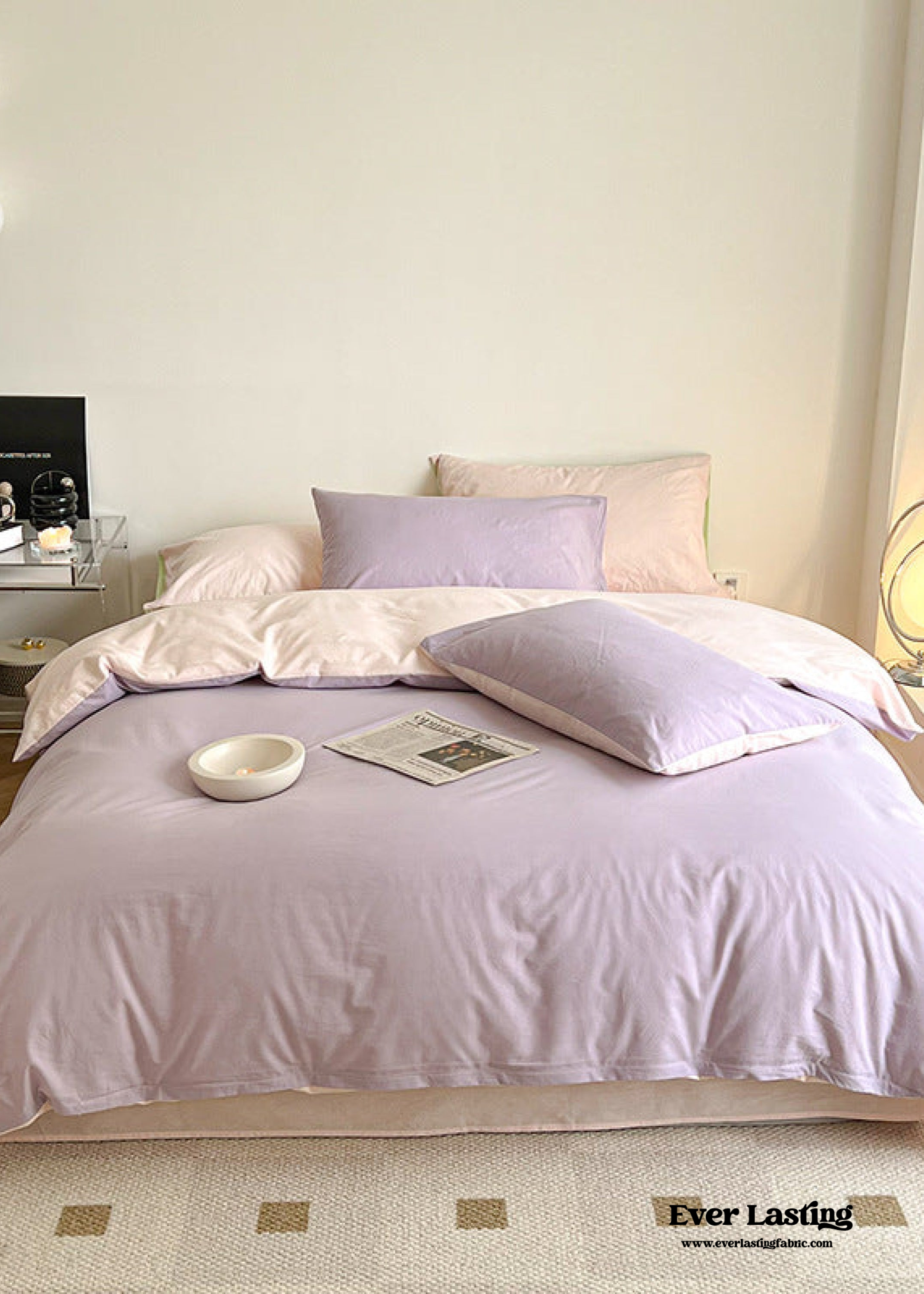 Pastel Duo Bedding Set - Pink + Purple