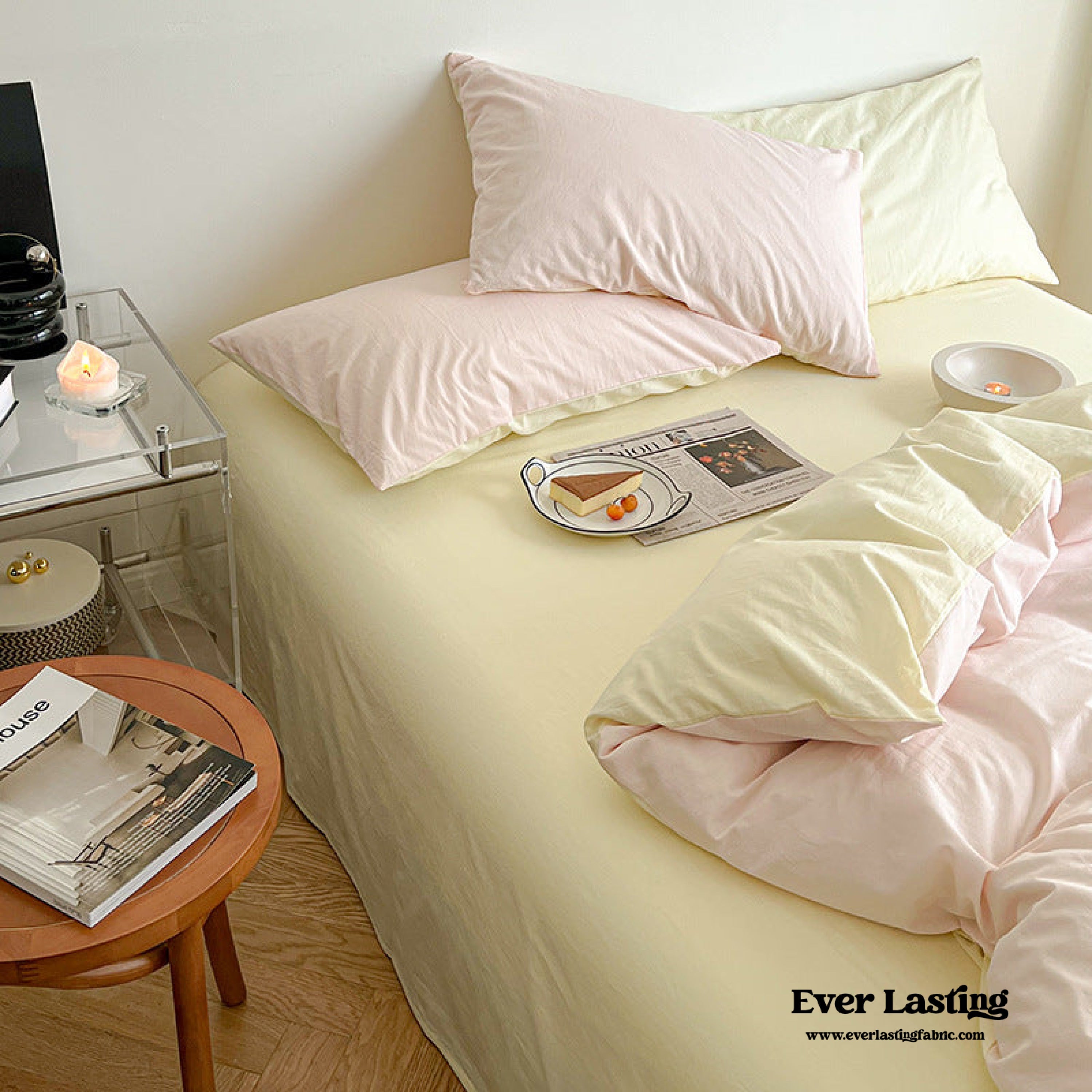Pastel Duo Bedding Set - Pink + Purple