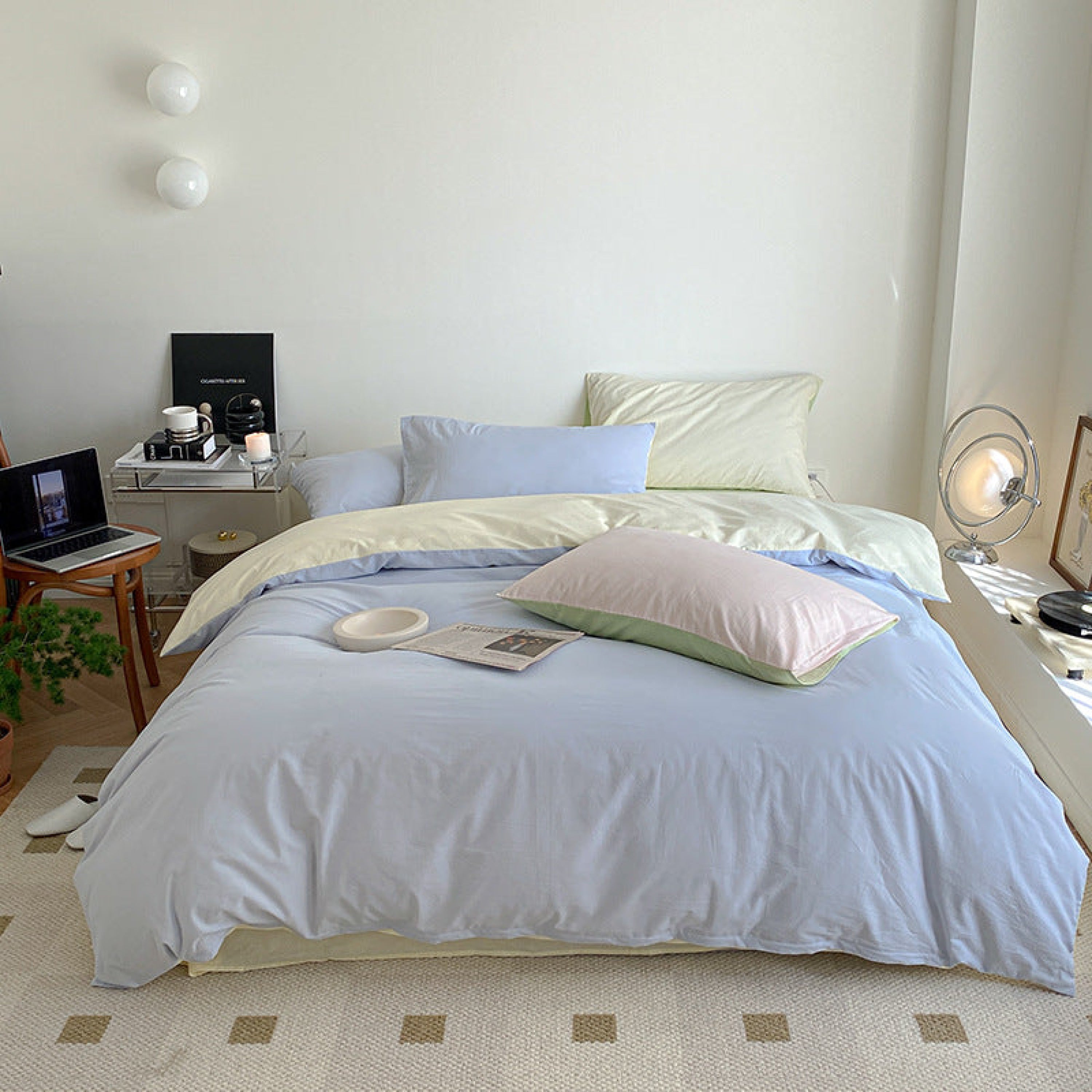 Pastel Duo Bedding Set - Pink + Purple
