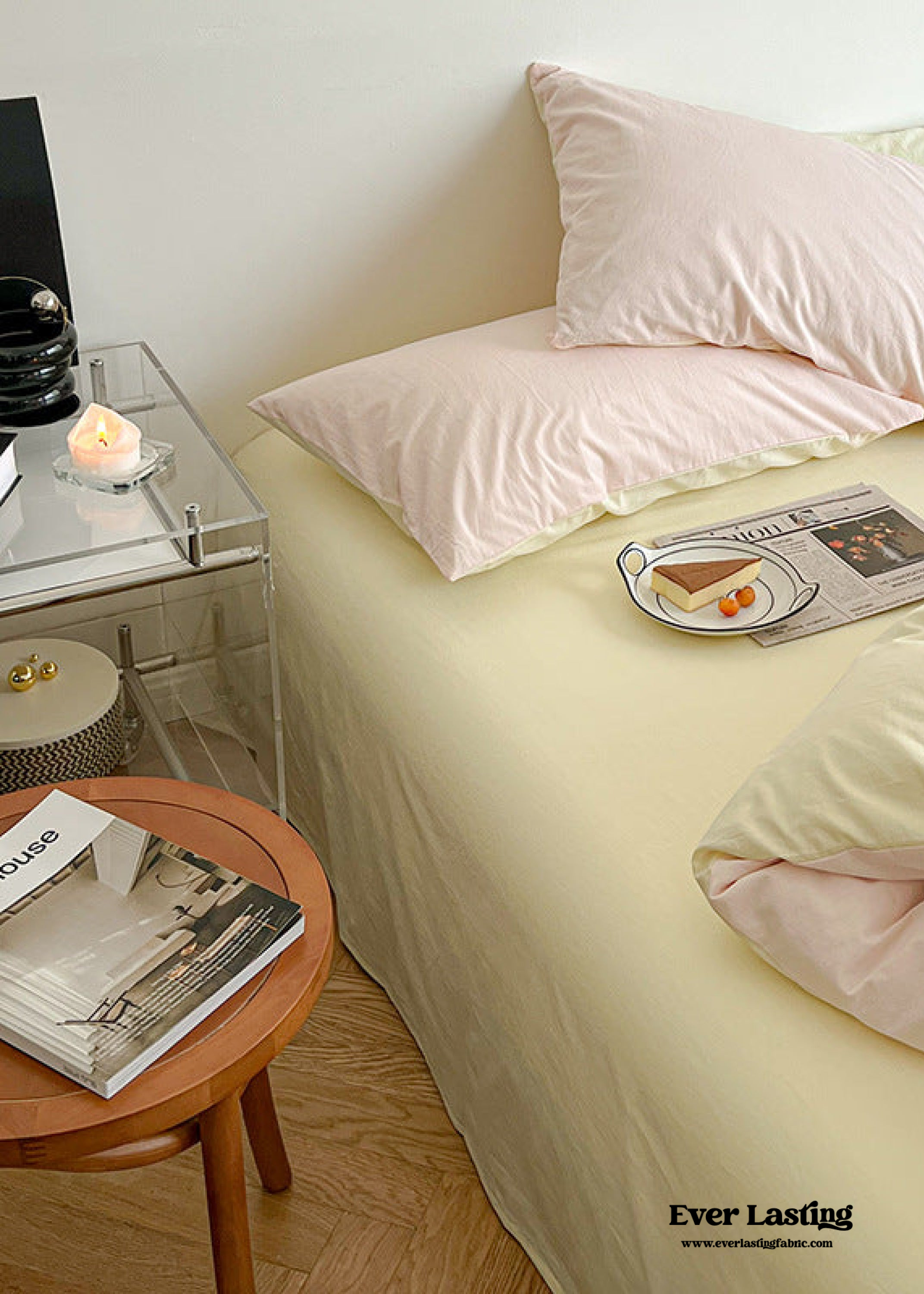 Pastel Duo Bedding Set - Yellow + Pink