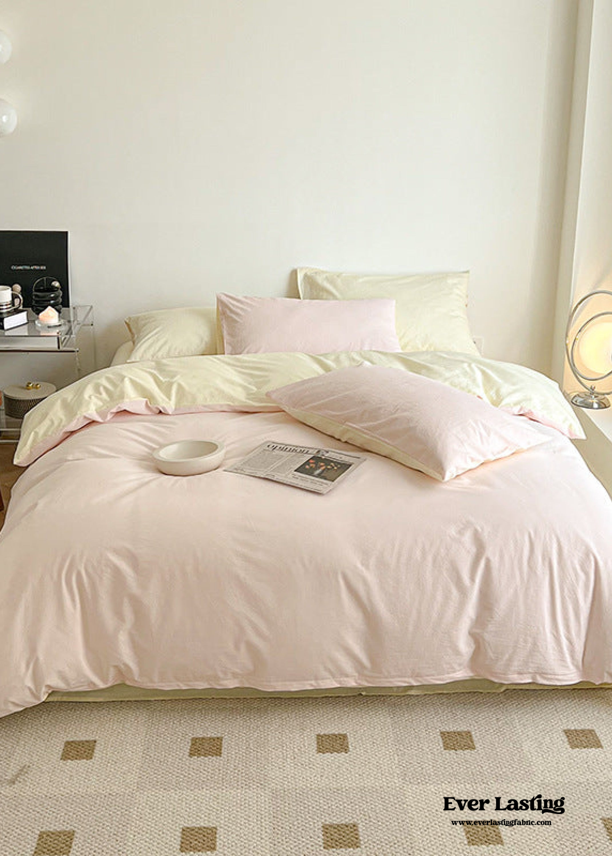 Pastel Duo Bedding Set - Yellow + Pink