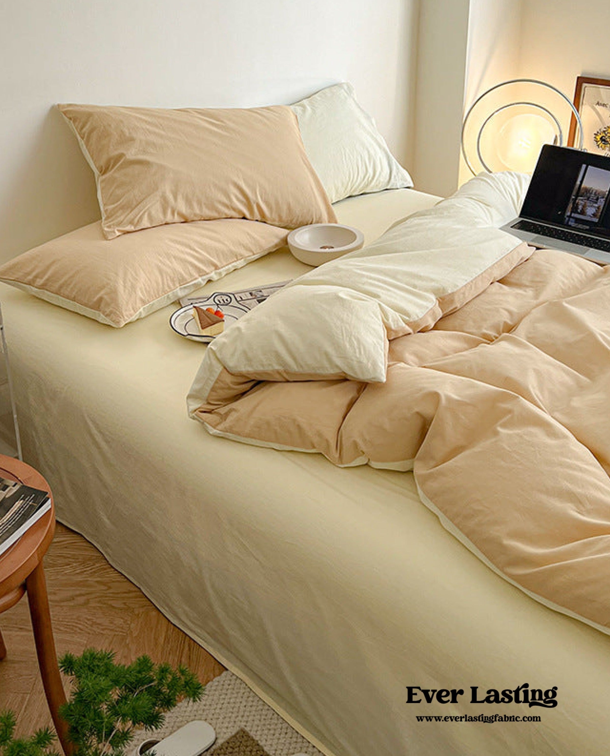 Pastel Duo Bedding Set - Yellow + Pink