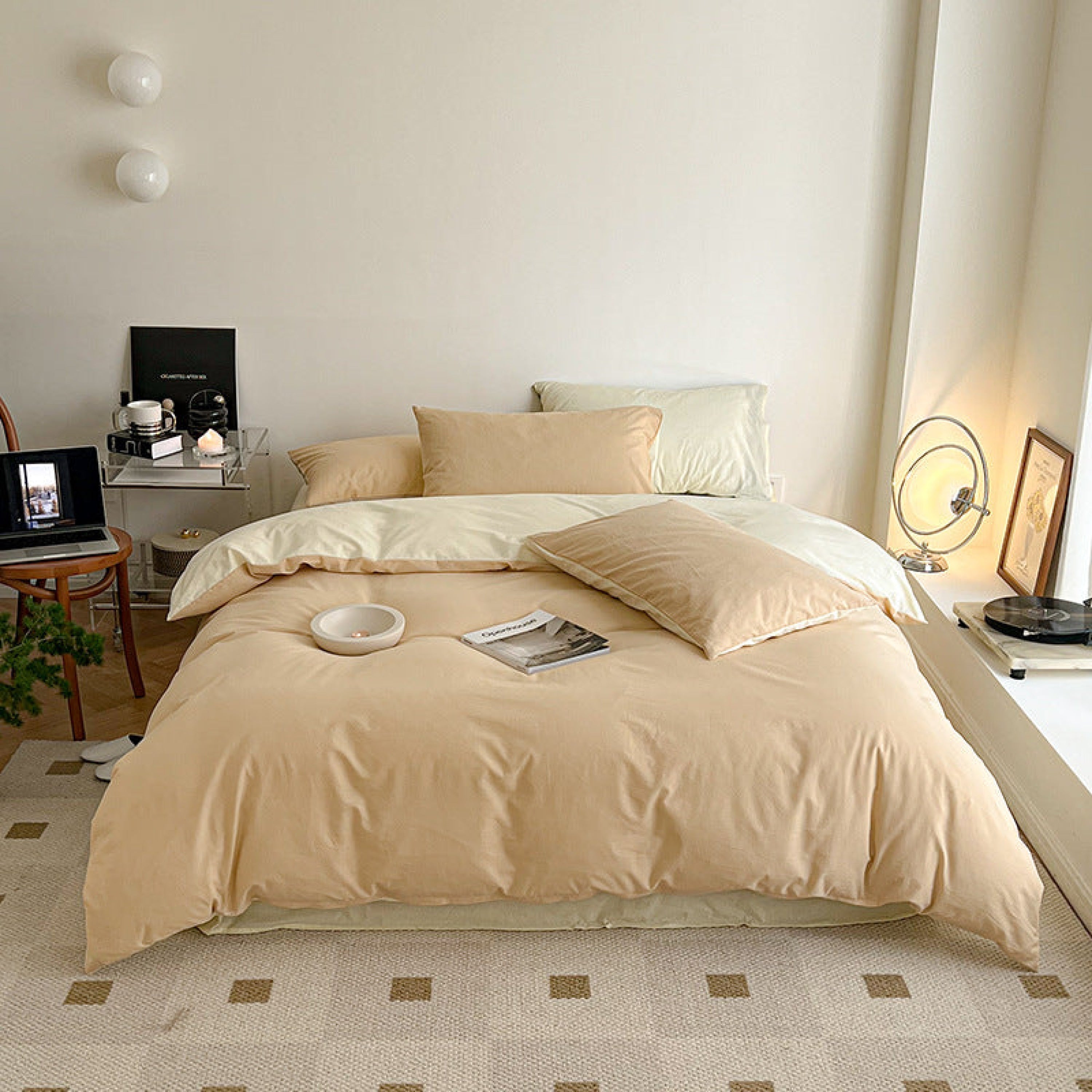 Pastel Duo Bedding Set - Yellow + Pink