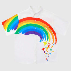 Shirt mit Regenbogen-Grafik