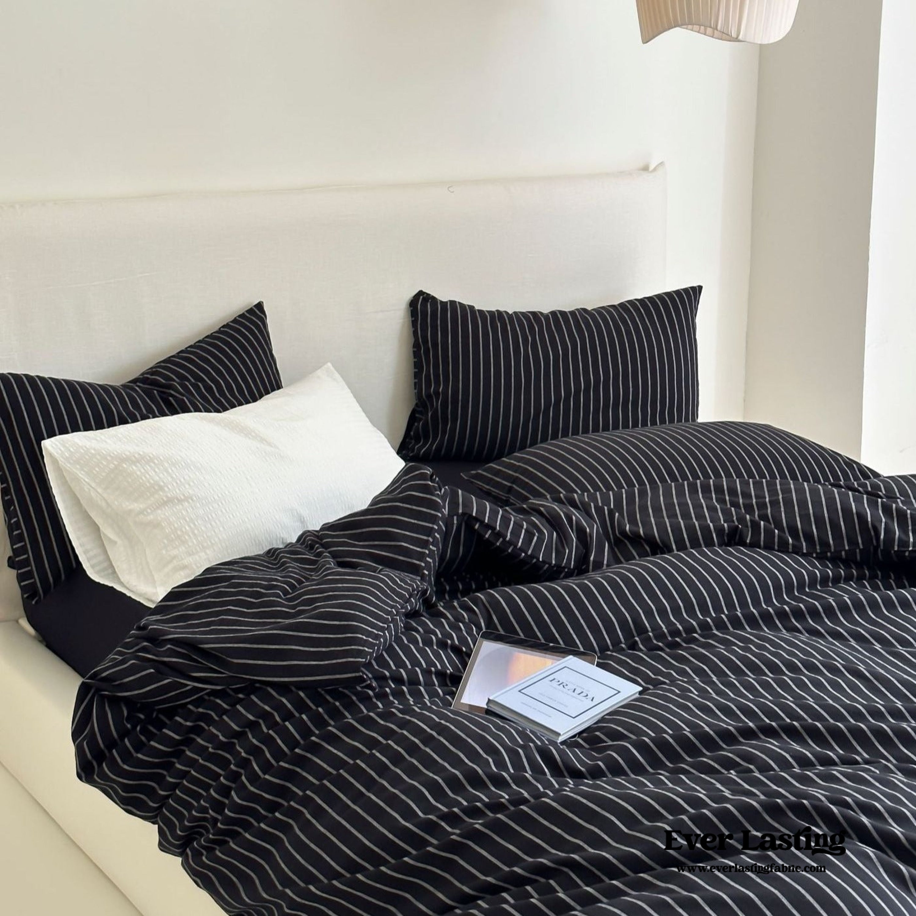 Refreshing Stripe Bedding Set - Yellow