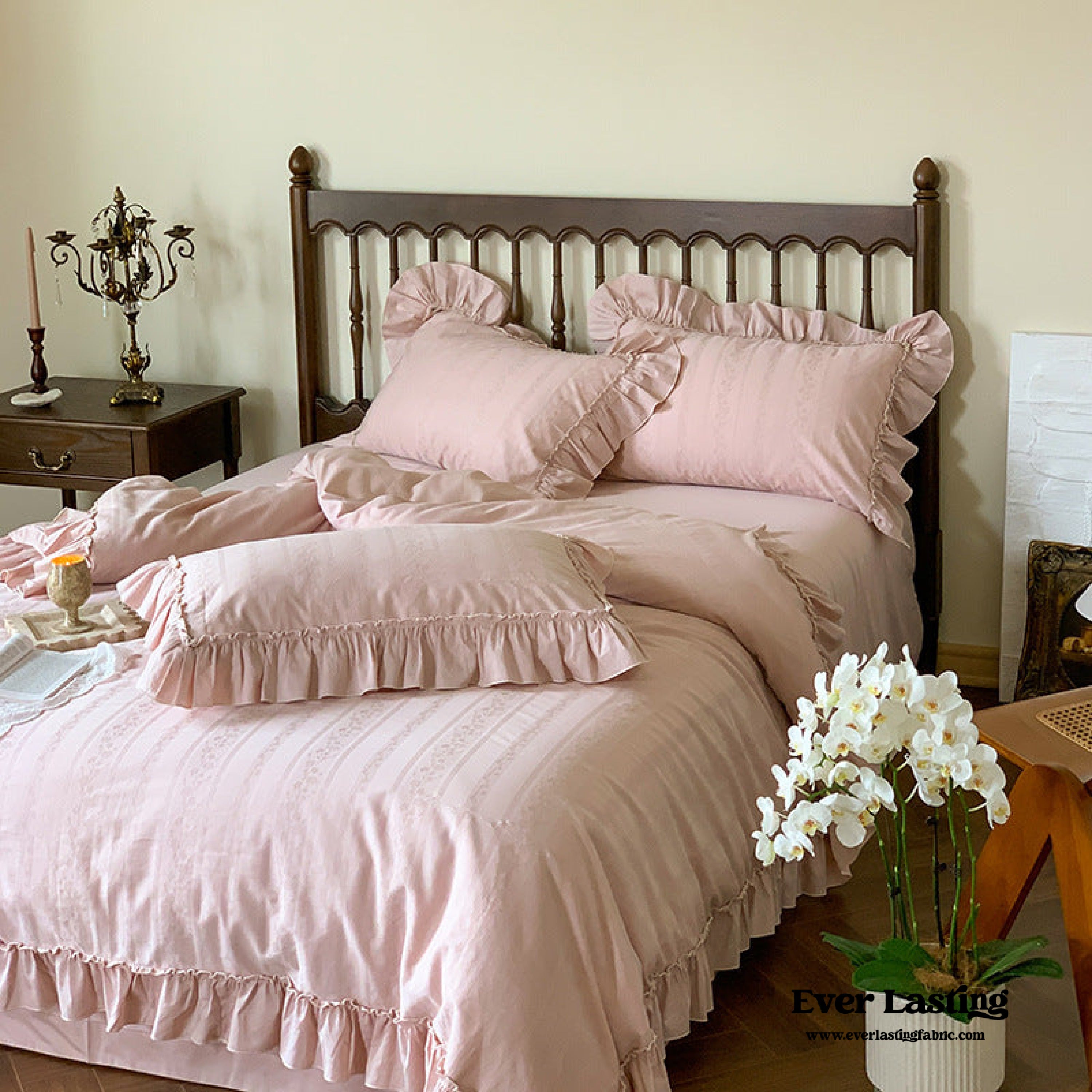Romantic Floral Warm Tone Bedding Bundle