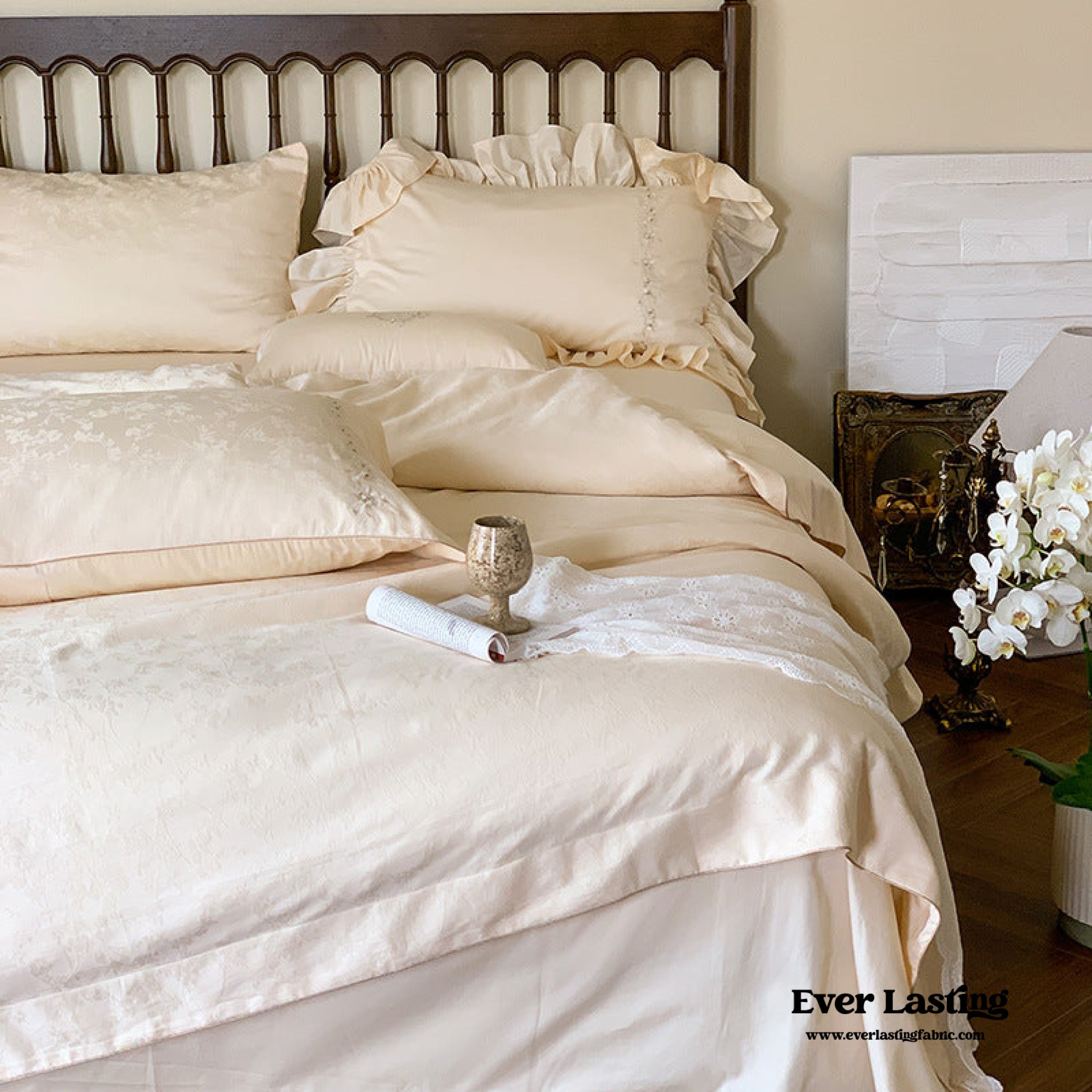 Romantic Floral Warm Tone Bedding Bundle