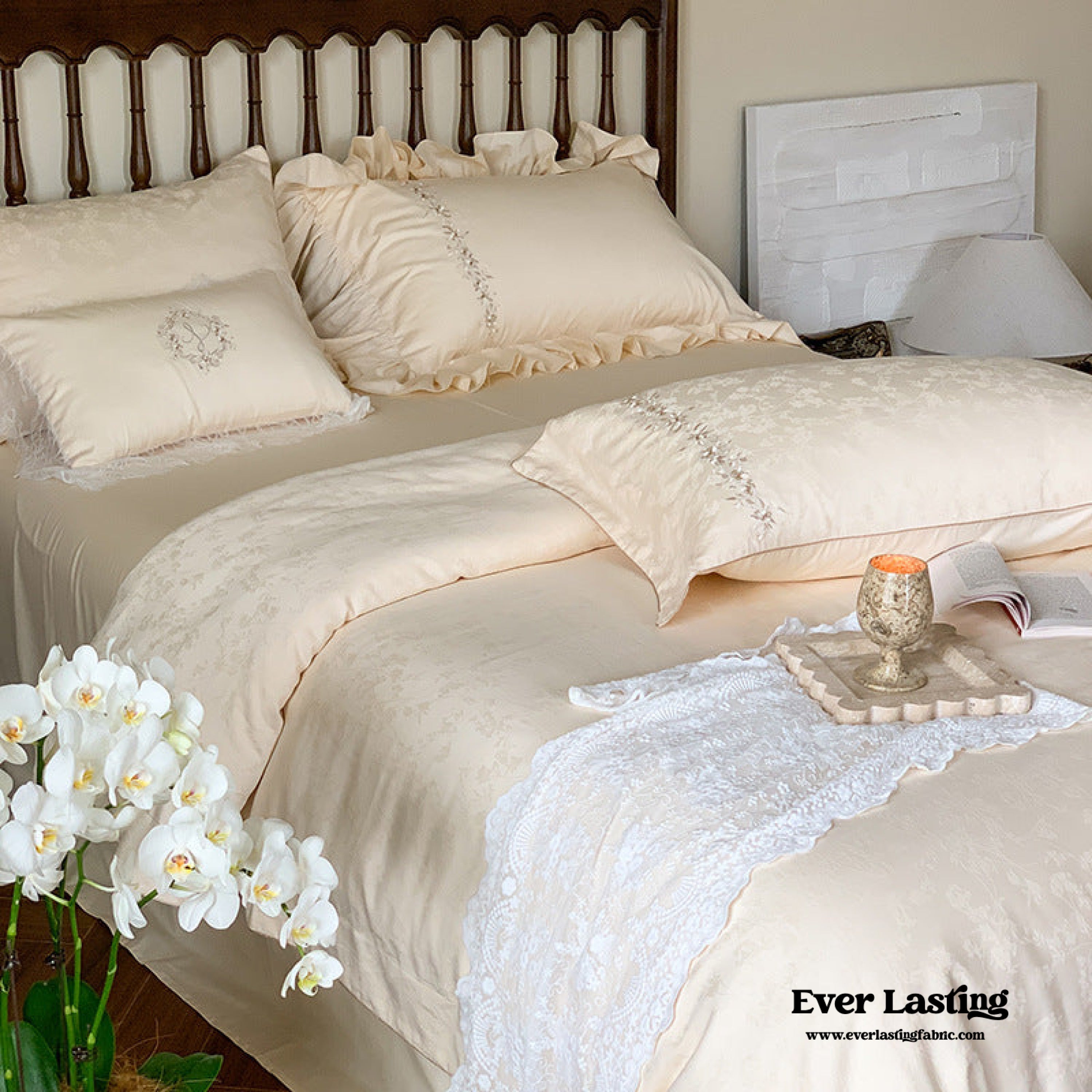 Romantic Floral Warm Tone Bedding Bundle