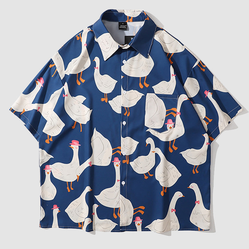 Camisa de verano con bonitos patos