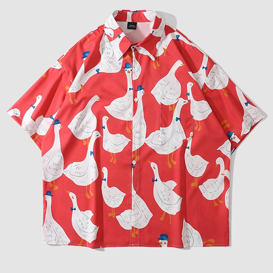 Camisa de verano con bonitos patos