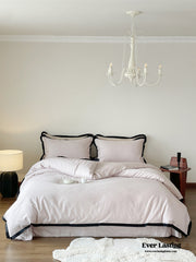 Silky Luxury Heart Textured Bedding Set - Pink