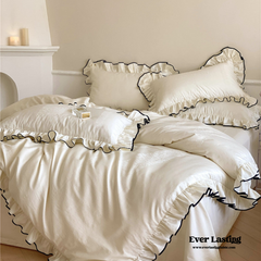 Silky Ruffle Duvet Cover