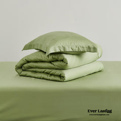 Silky Solid Tencel Bedding Set - Green