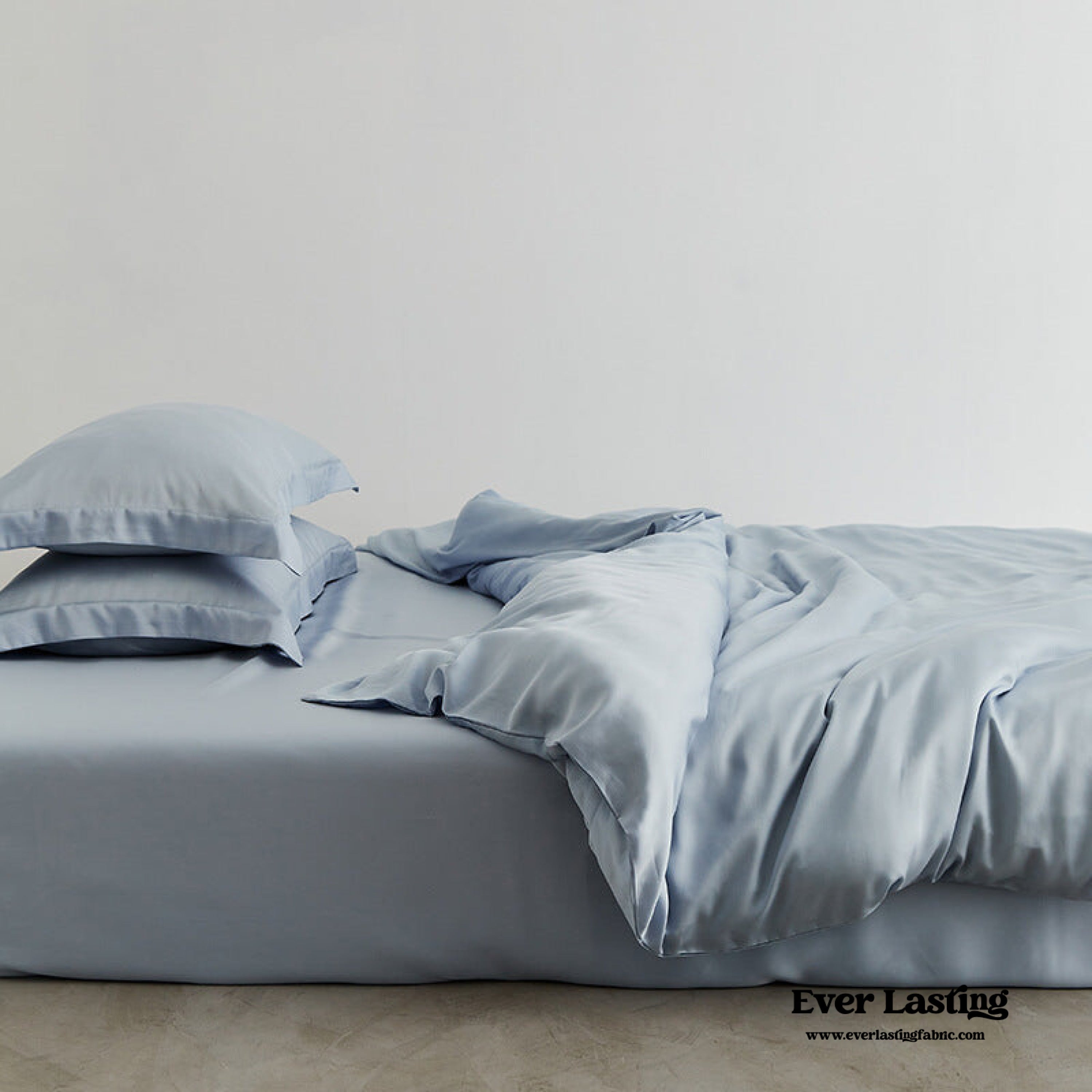 Silky Solid Tencel Bedding Set - Pink