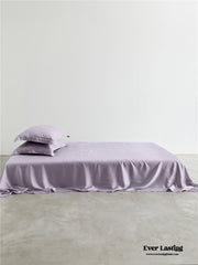 Silky Solid Tencel Bedding Set - Purple