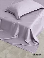 Silky Solid Tencel Bedding Set - Purple