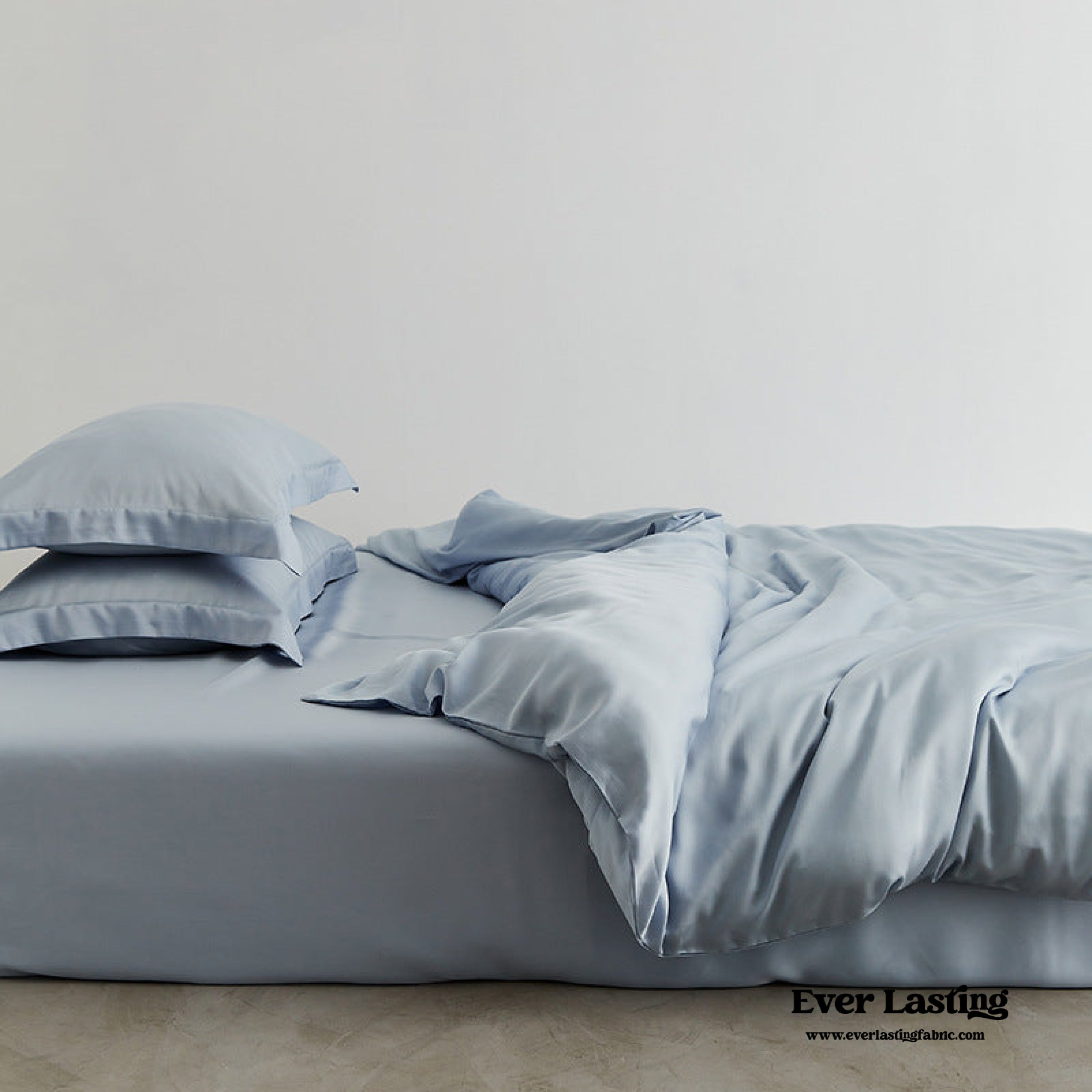 Silky Solid Tencel Bedding Set - Rose Pink