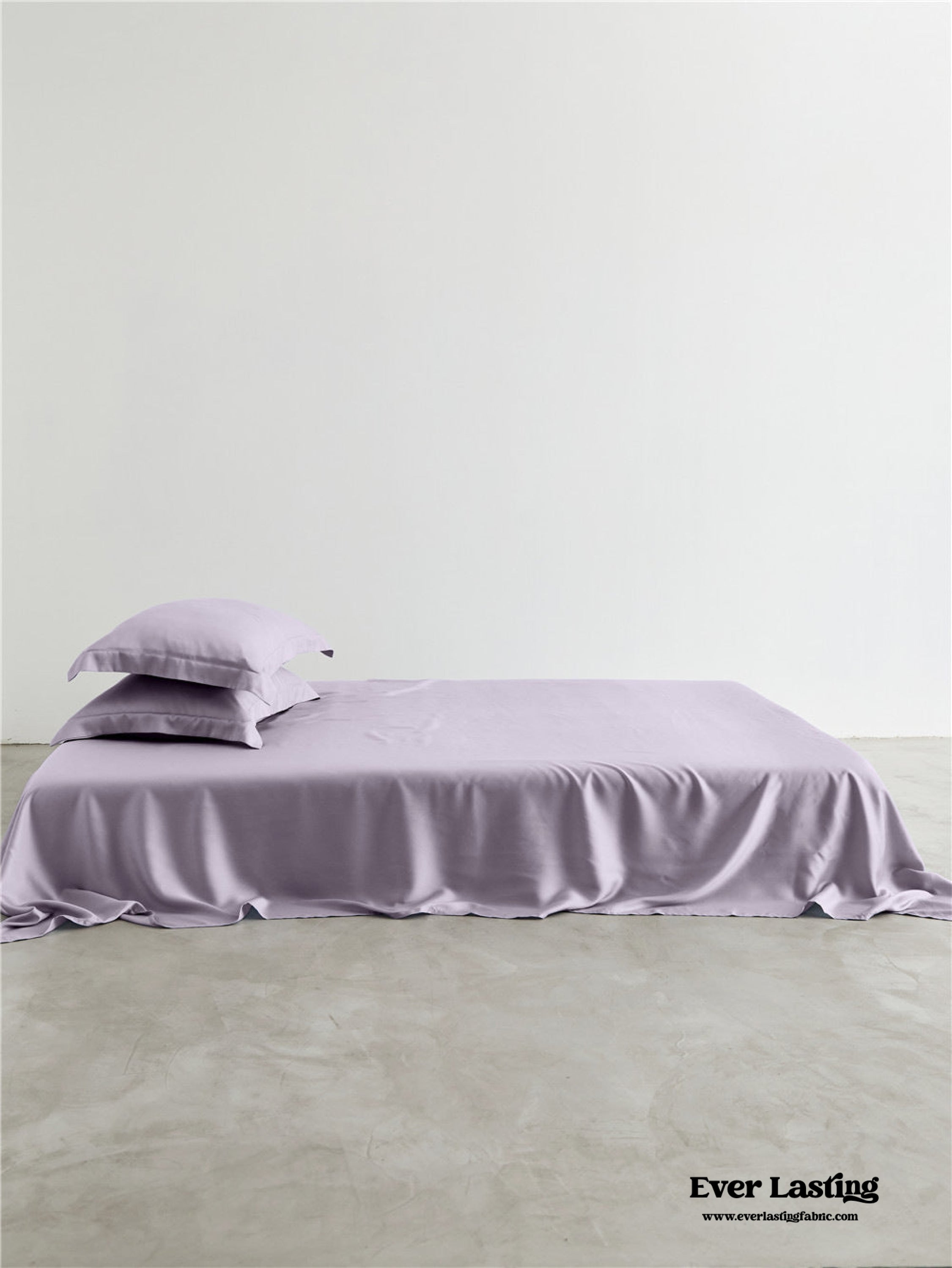Silky Solid Tencel Bedding Set - Rose Pink