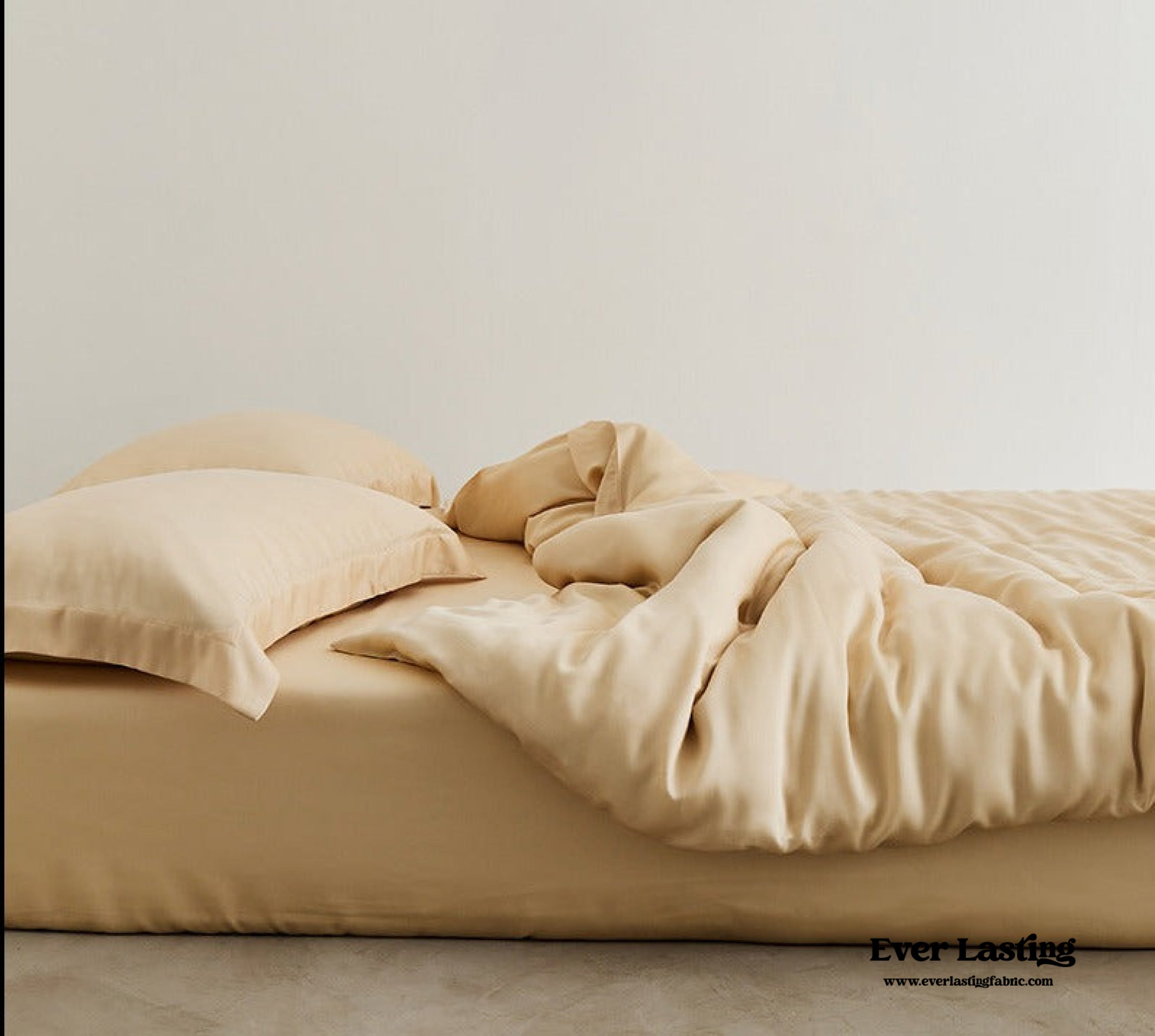 Silky Solid Tencel Bedding Set - Rose Pink