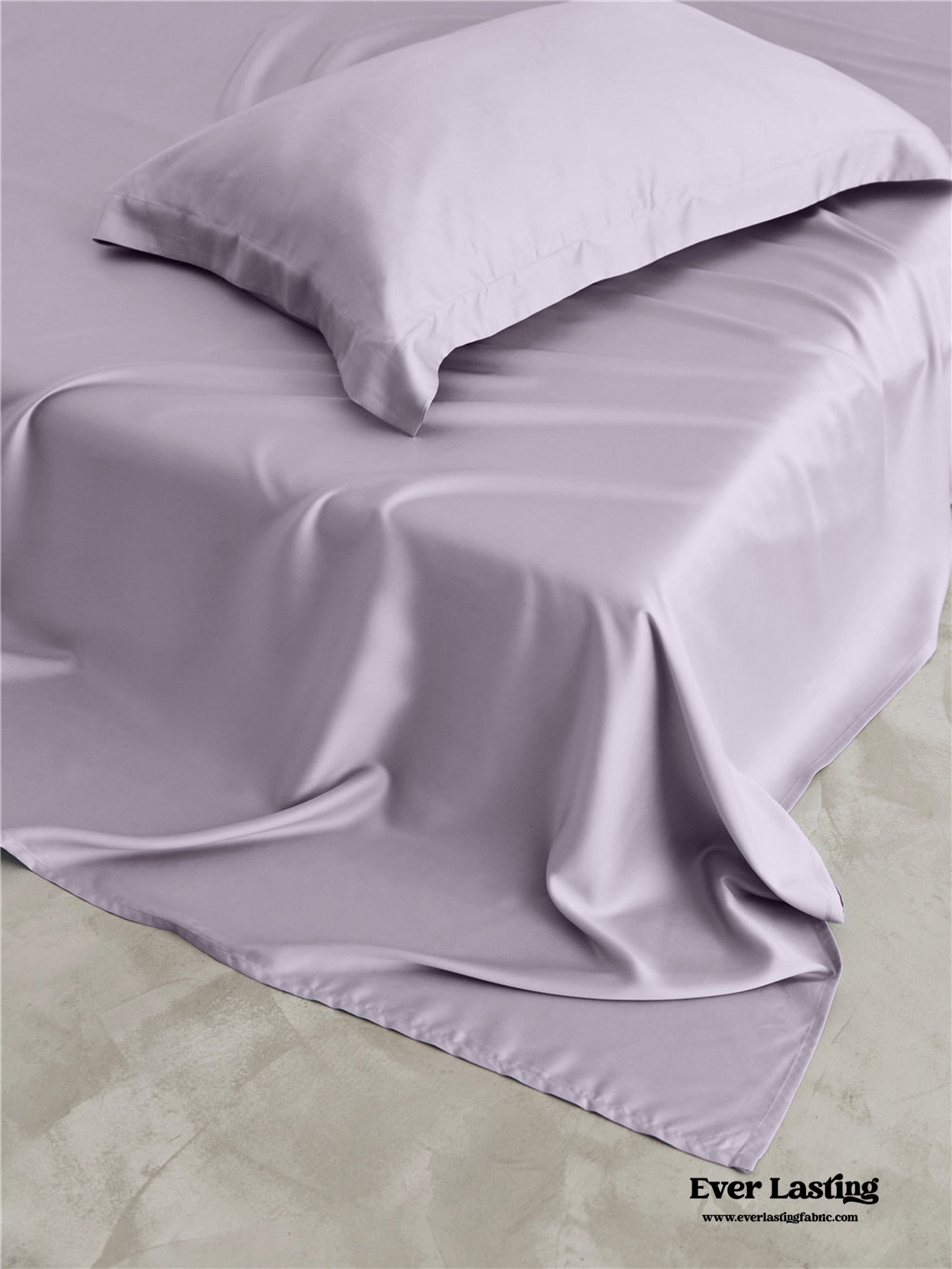Silky Solid Tencel Bedding Set - Rose Pink