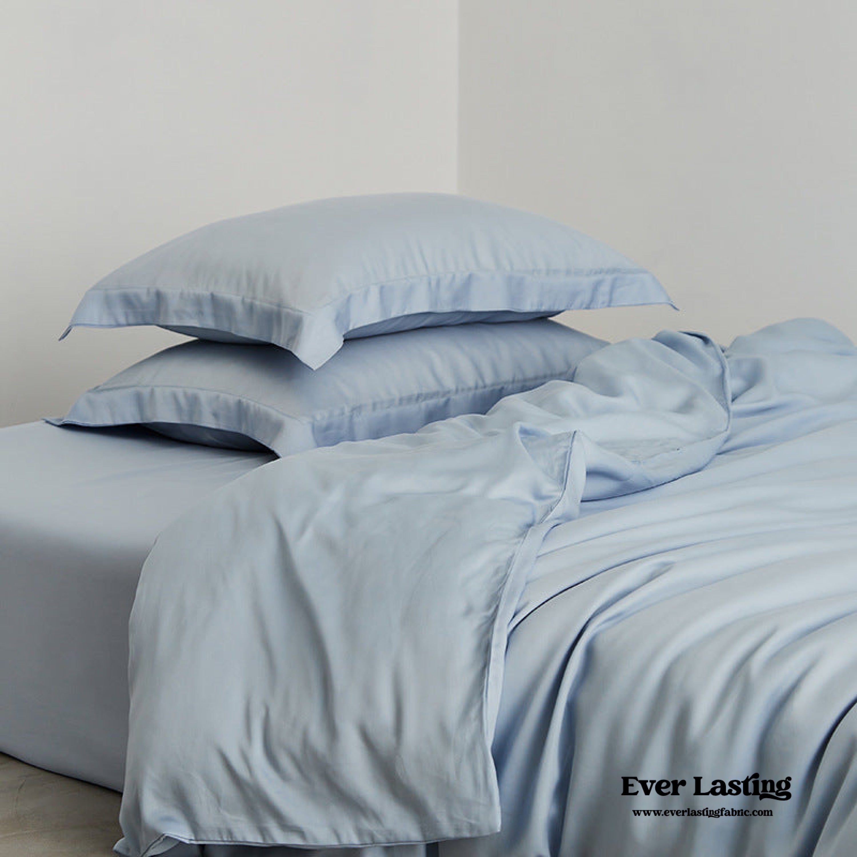 Silky Solid Tencel Bedding Set - Rose Pink
