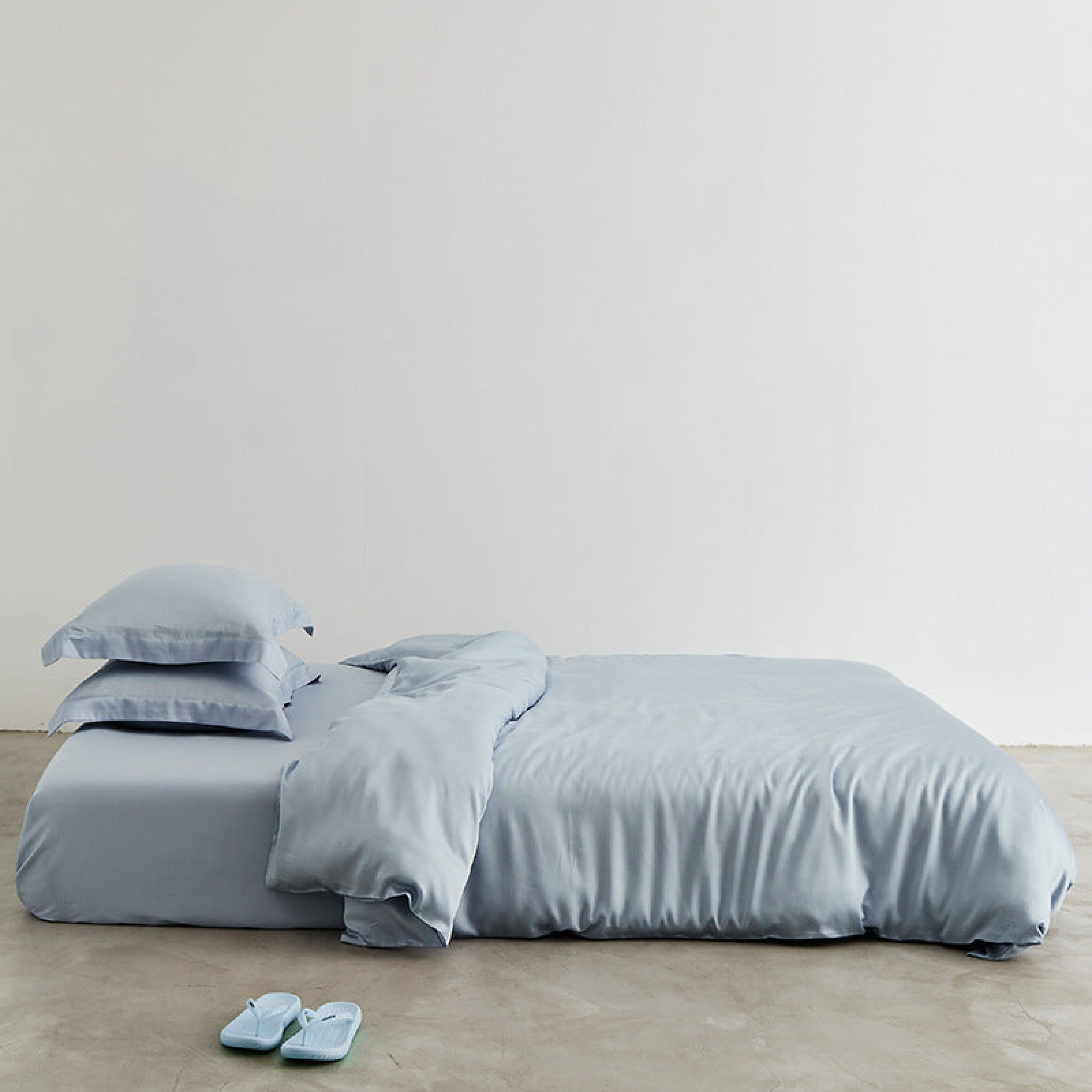 Silky Solid Tencel Bedding Set - Rose Pink