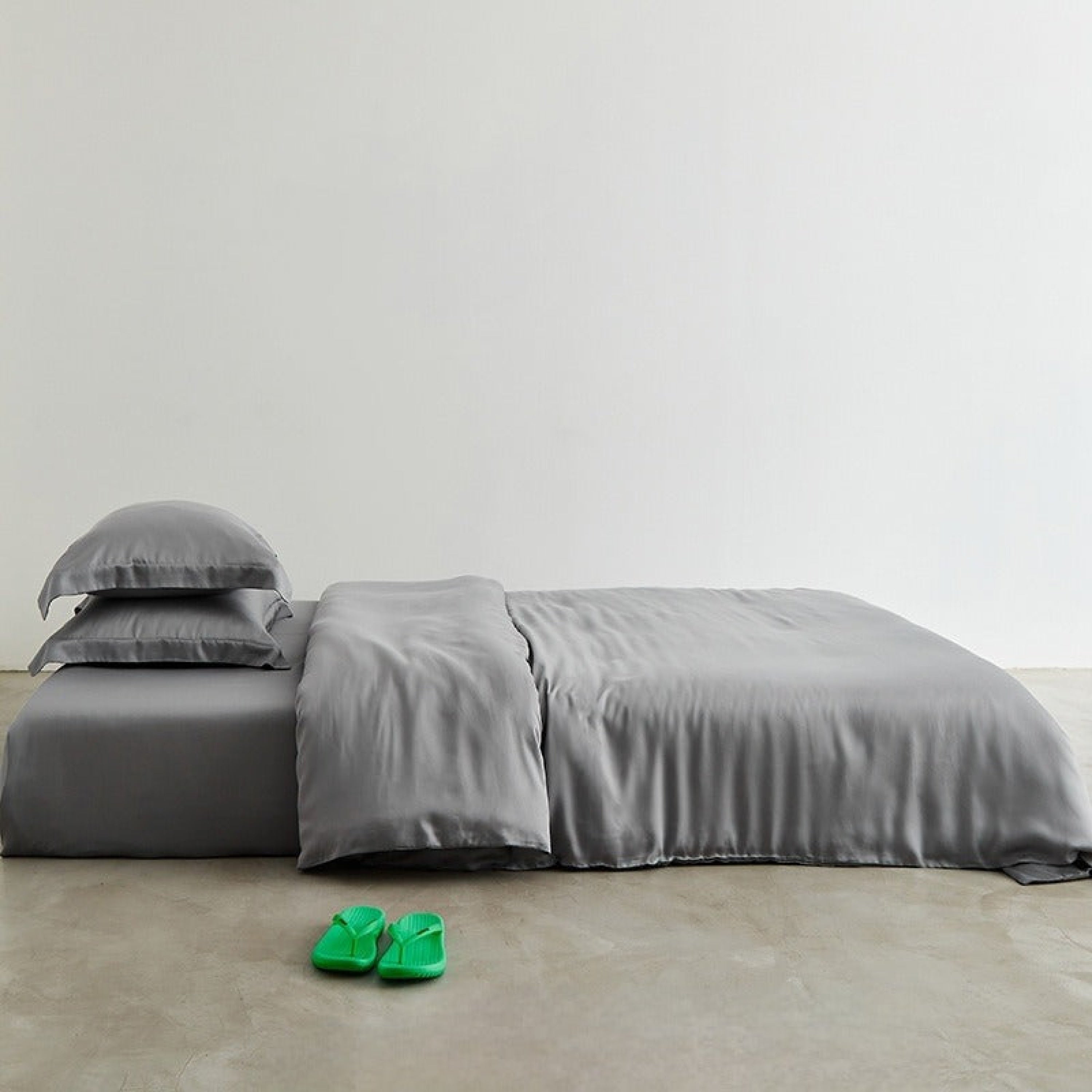 Silky Solid Tencel Bedding Set - Rose Pink