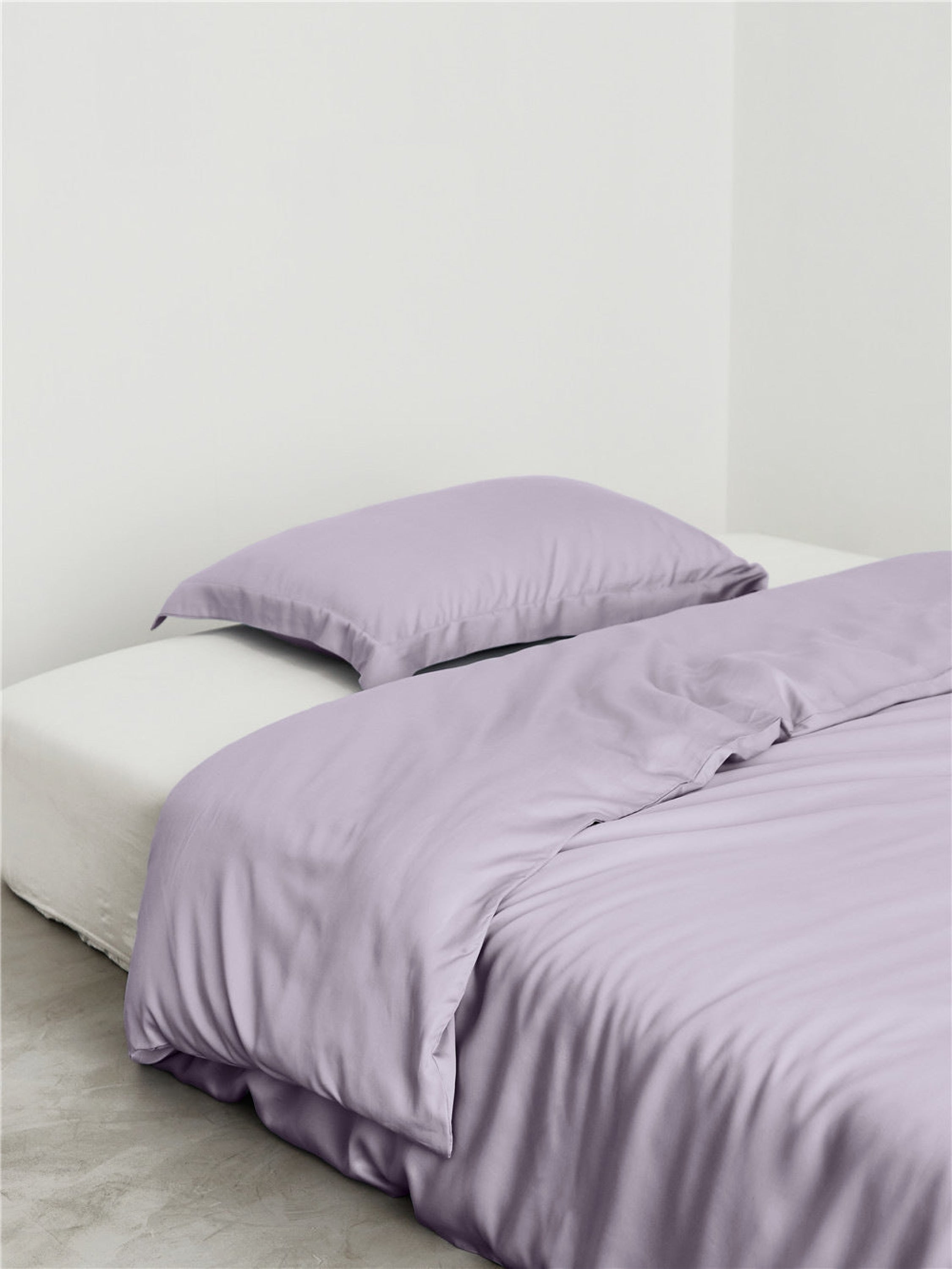 Silky Solid Tencel Bedding Set - Rose Pink