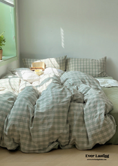 Soft Blend Plaid Bedding Bundle