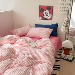 Soft Jacquard Bedding Set - Barbie Hot Pink