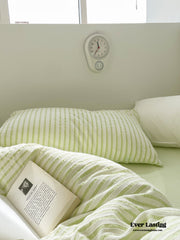 Soft Jacquard Bedding Set - Green