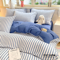 Striped Bedding Set - Blue (Final Sale)